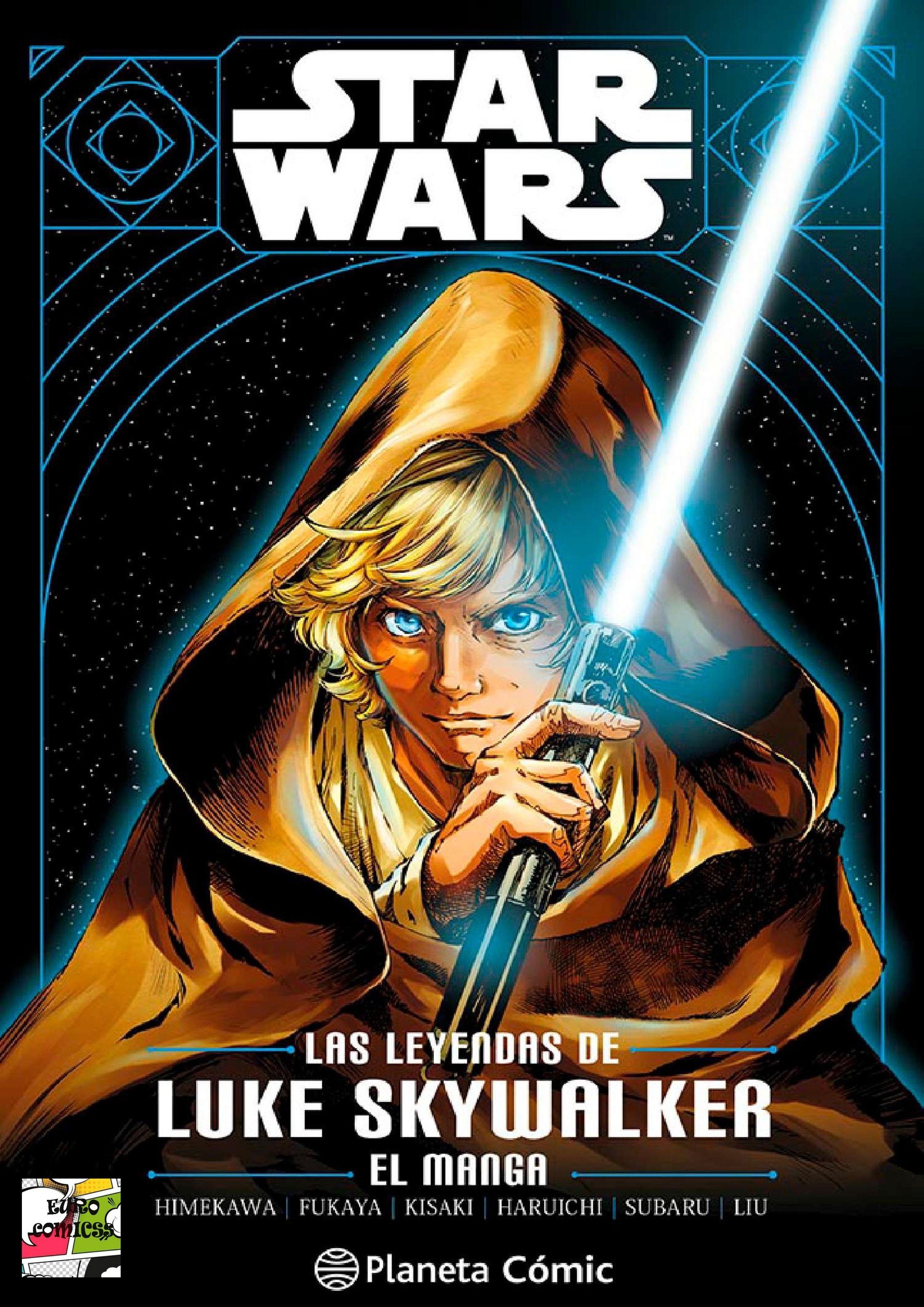 Portada ampliada de LAS LEYENDAS DE LUKE SKYWALKER EL MANGA