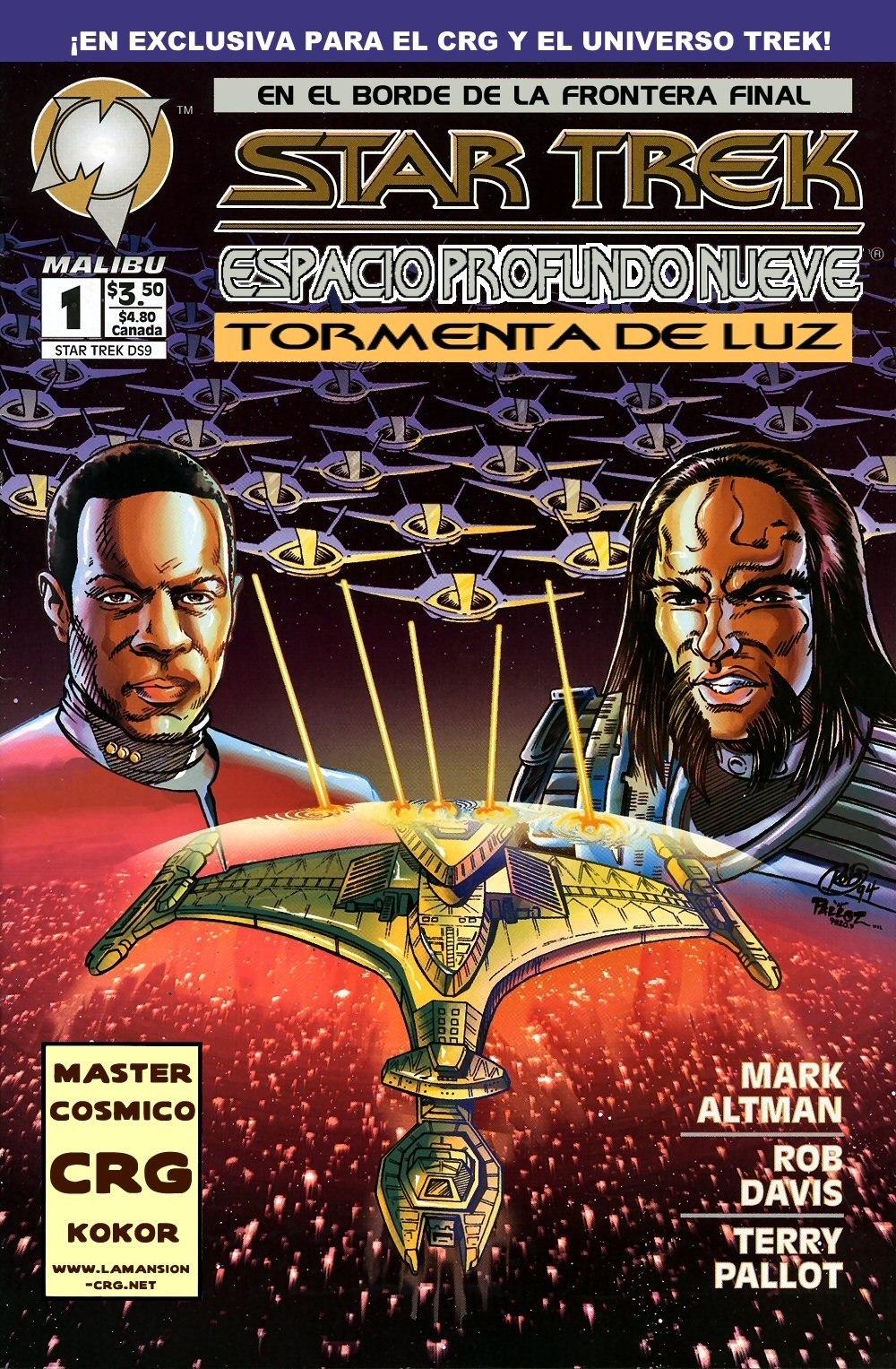 Portada ampliada de STAR TREK ESPACIO PROFUNDO NUEVE TORMENTA DE LUZ