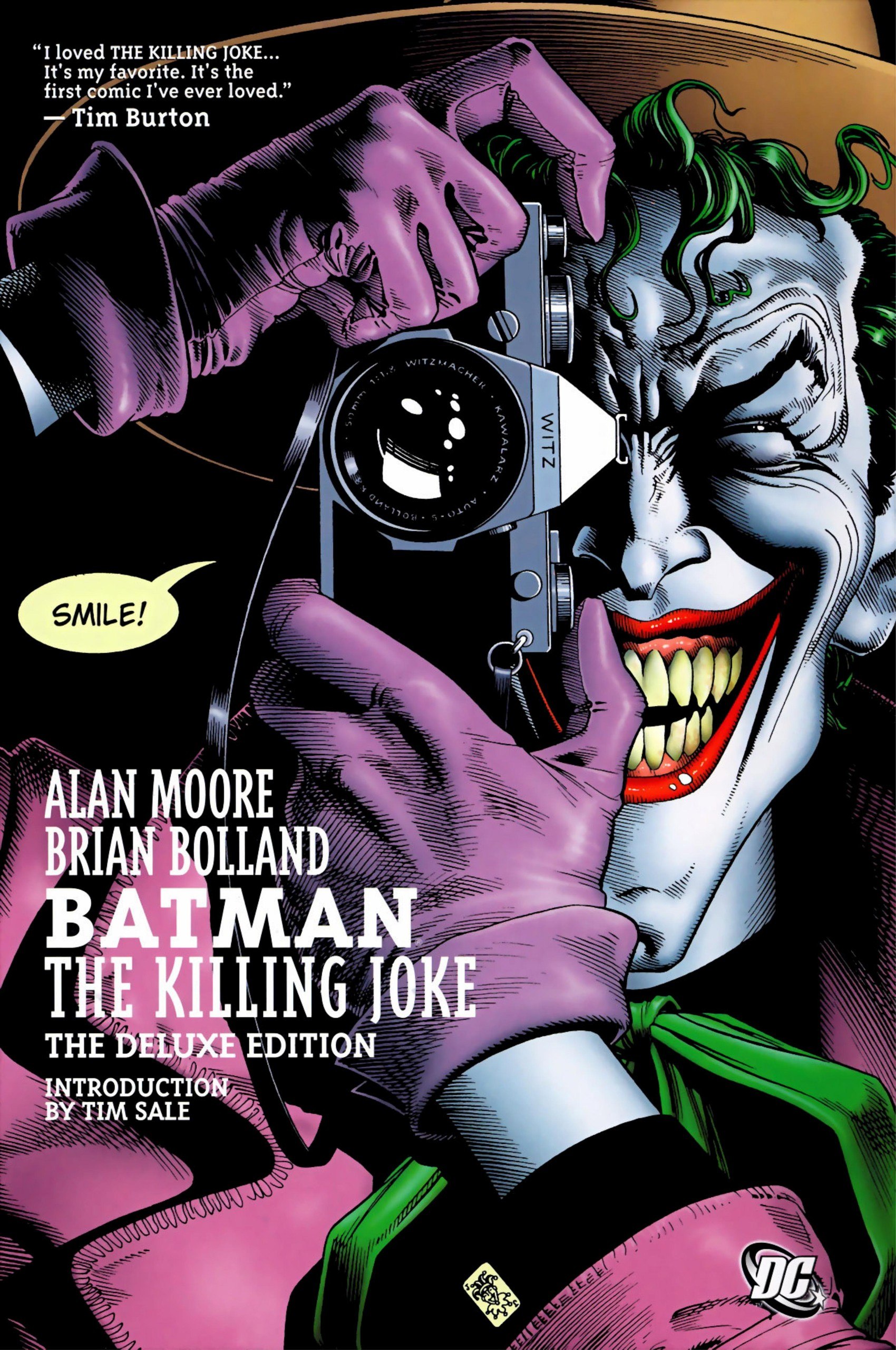 Portada ampliada de BATMAN THE KILLING JOKE THE DELUXE EDITION