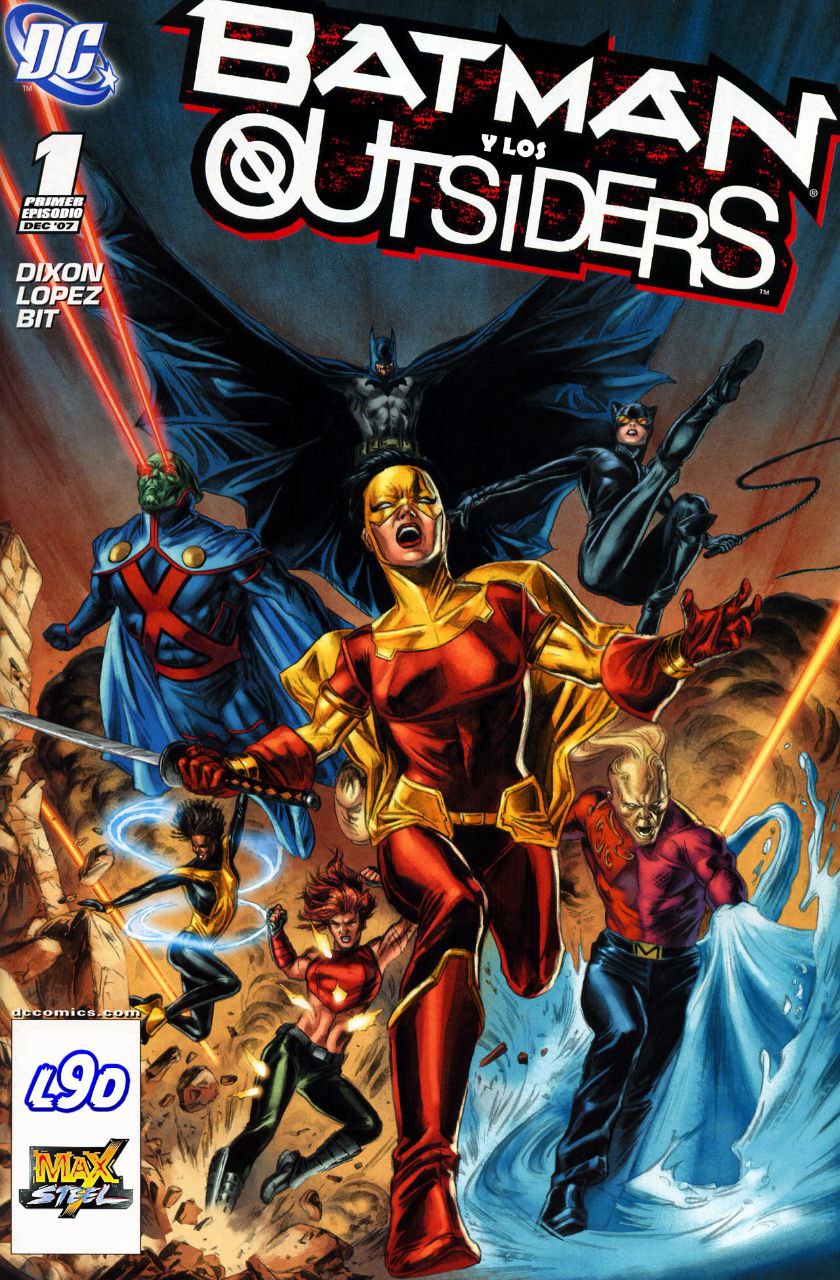 Portada ampliada de BATMAN Y LOS OUTSIDERS