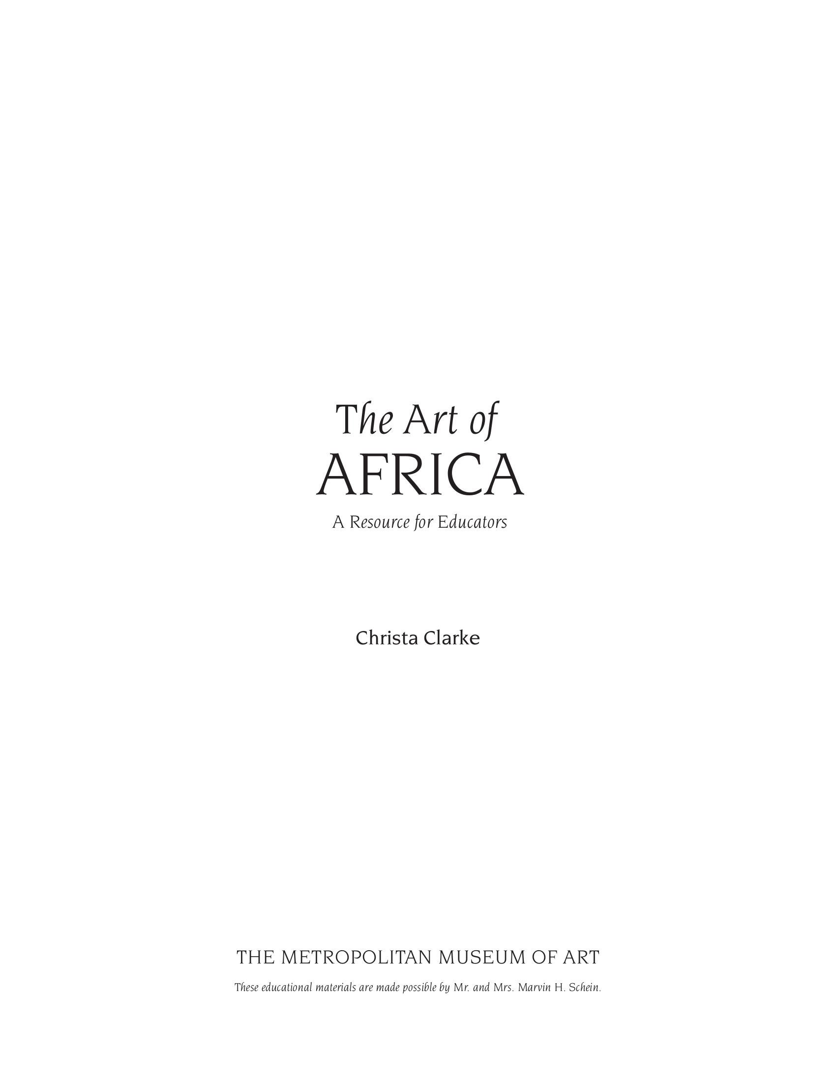 Portada ampliada de The Art of AFRICA