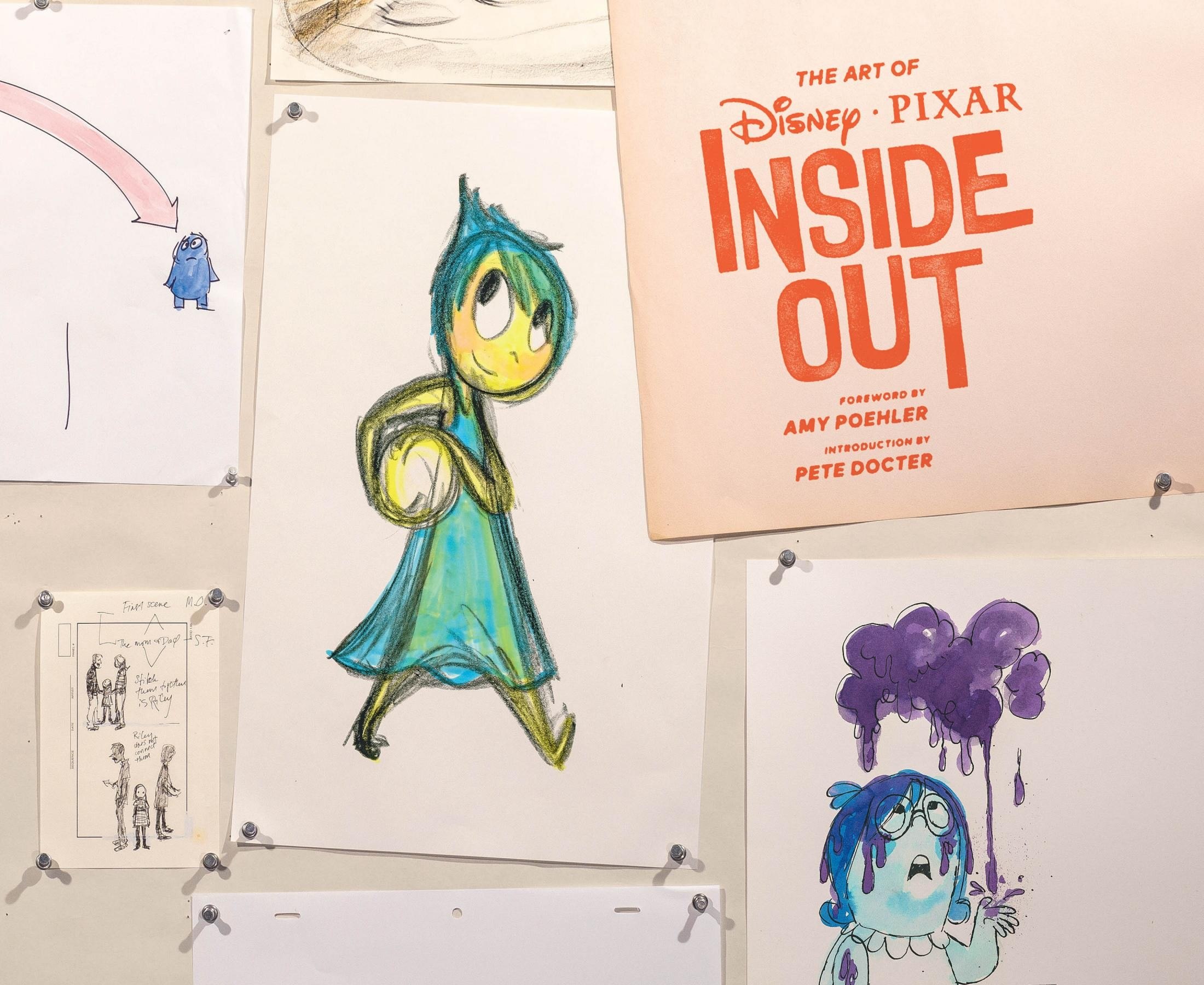 Portada ampliada de THE ART OF DISNEY • PIXAR INSIDE OUT