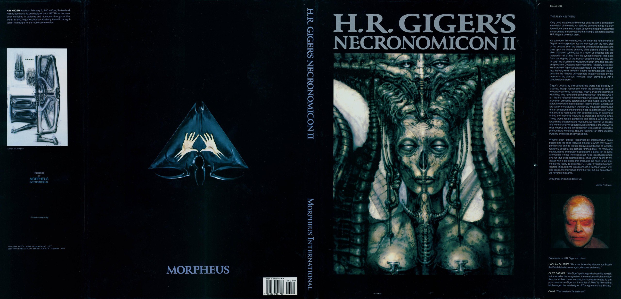 Portada ampliada de H.R. GIGER'S NECRONOMICON II