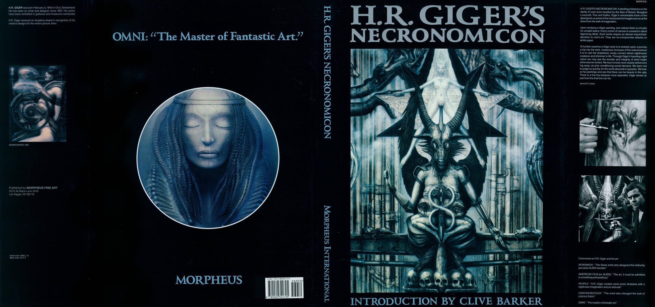 Portada ampliada de H.R. GIGER'S NECRONOMICON