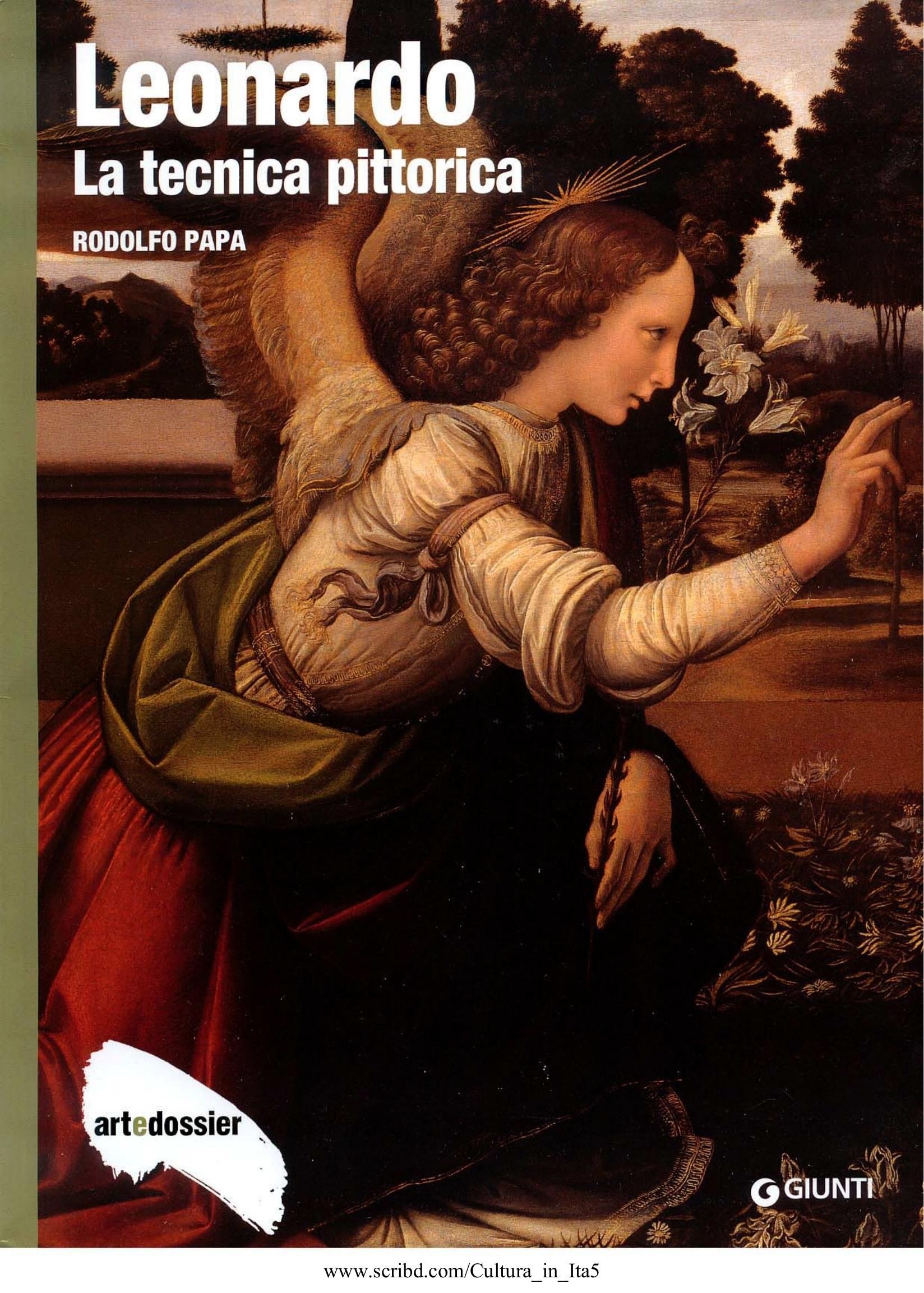 Portada ampliada de Leonardo La tecnica pittorica