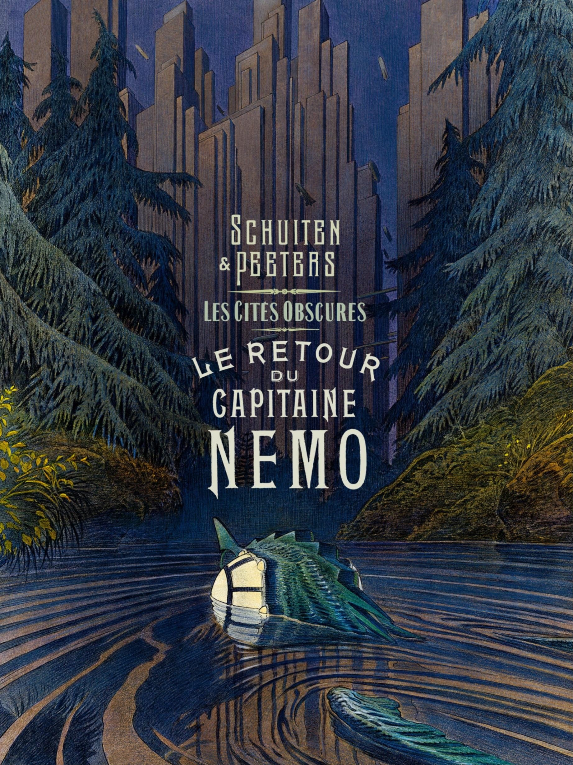 Portada ampliada de LE RETOUR DU CAPITAINE NEMO