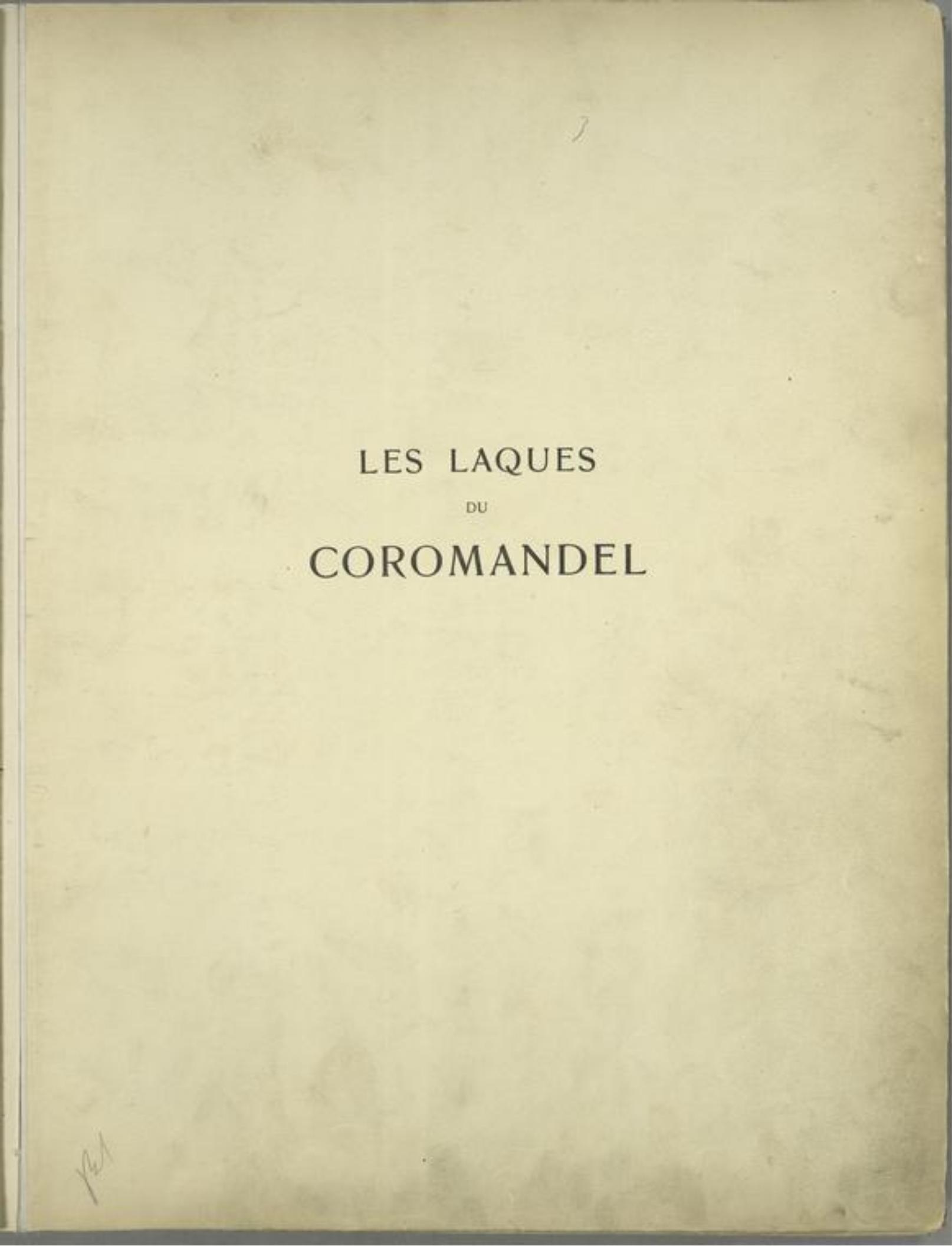 Portada ampliada de LES LAQUES DU COROMANDEL
