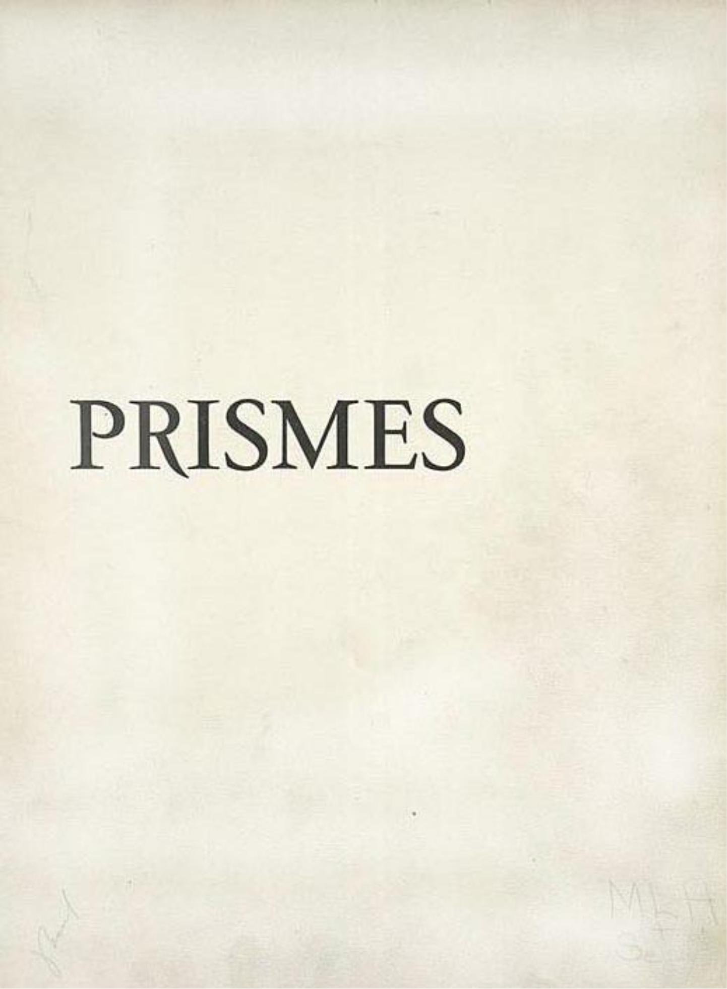 Portada ampliada de PRISMES