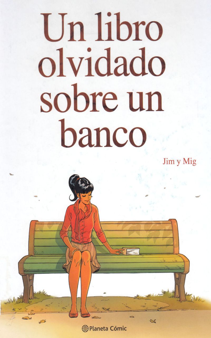 Portada ampliada de Un libro olvidado sobre un banco