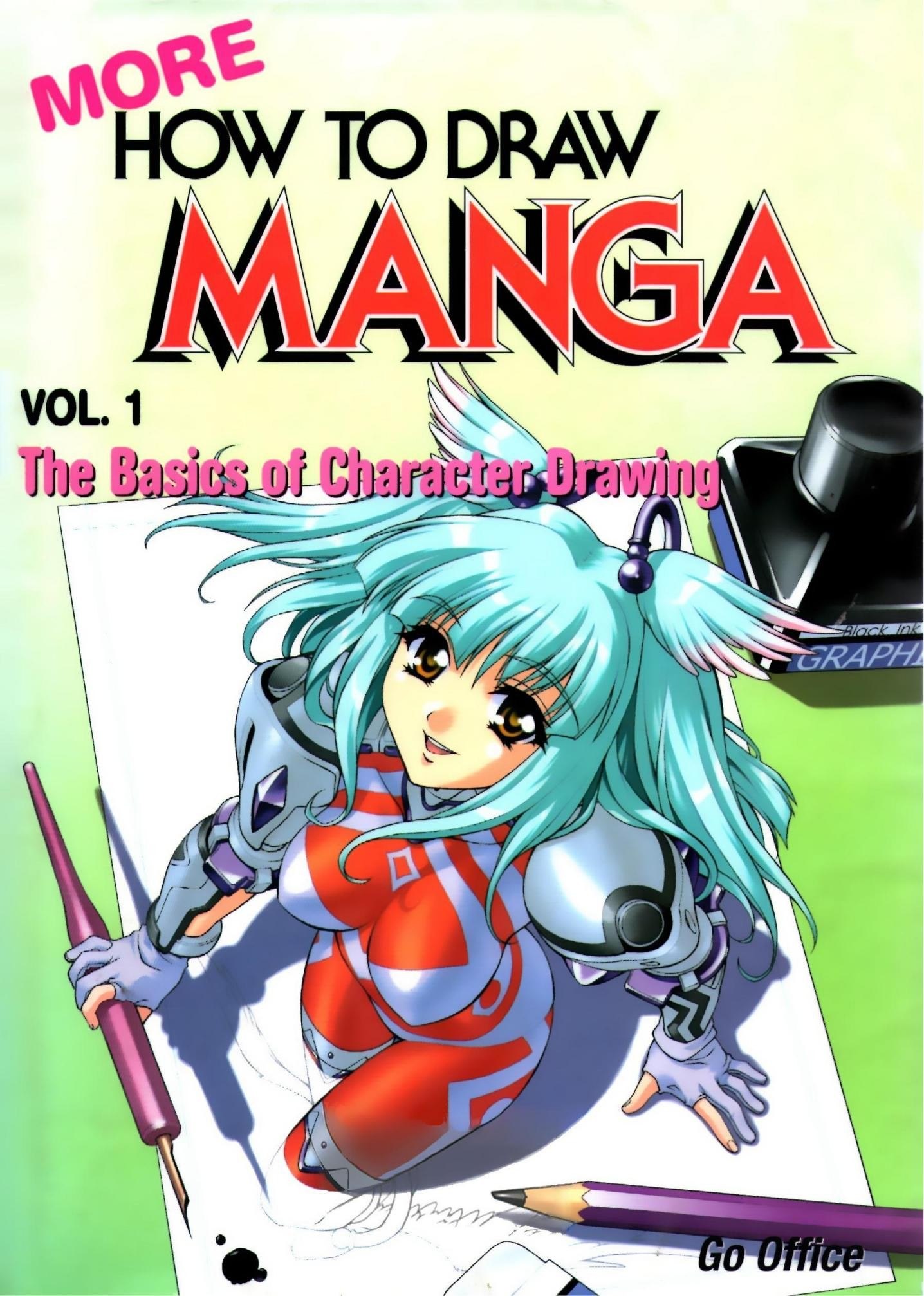 Portada ampliada de MORE HOW TO DRAW MANGA VOL. 1 The Basics of Character Drawing