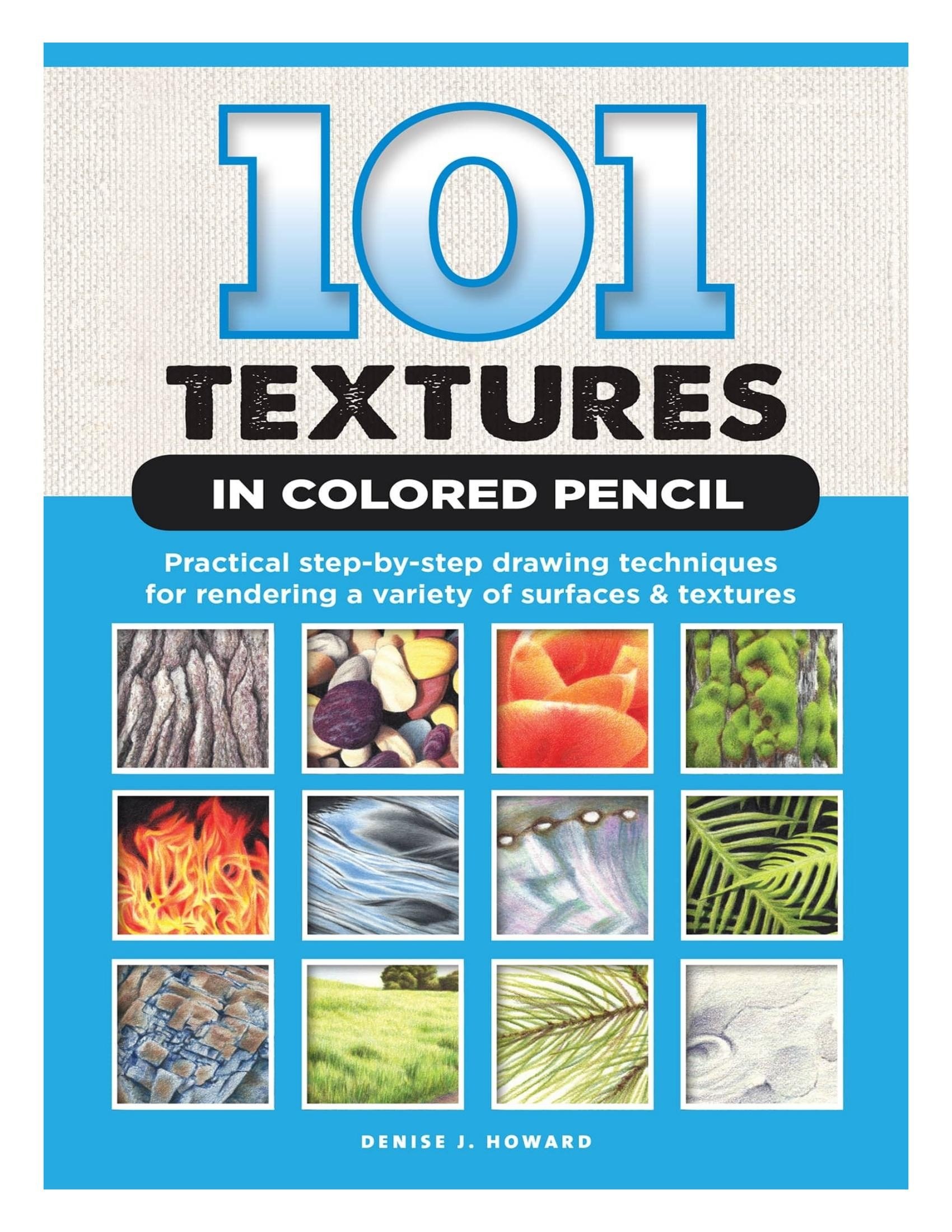 Portada ampliada de 101 TEXTURES IN COLORED PENCIL