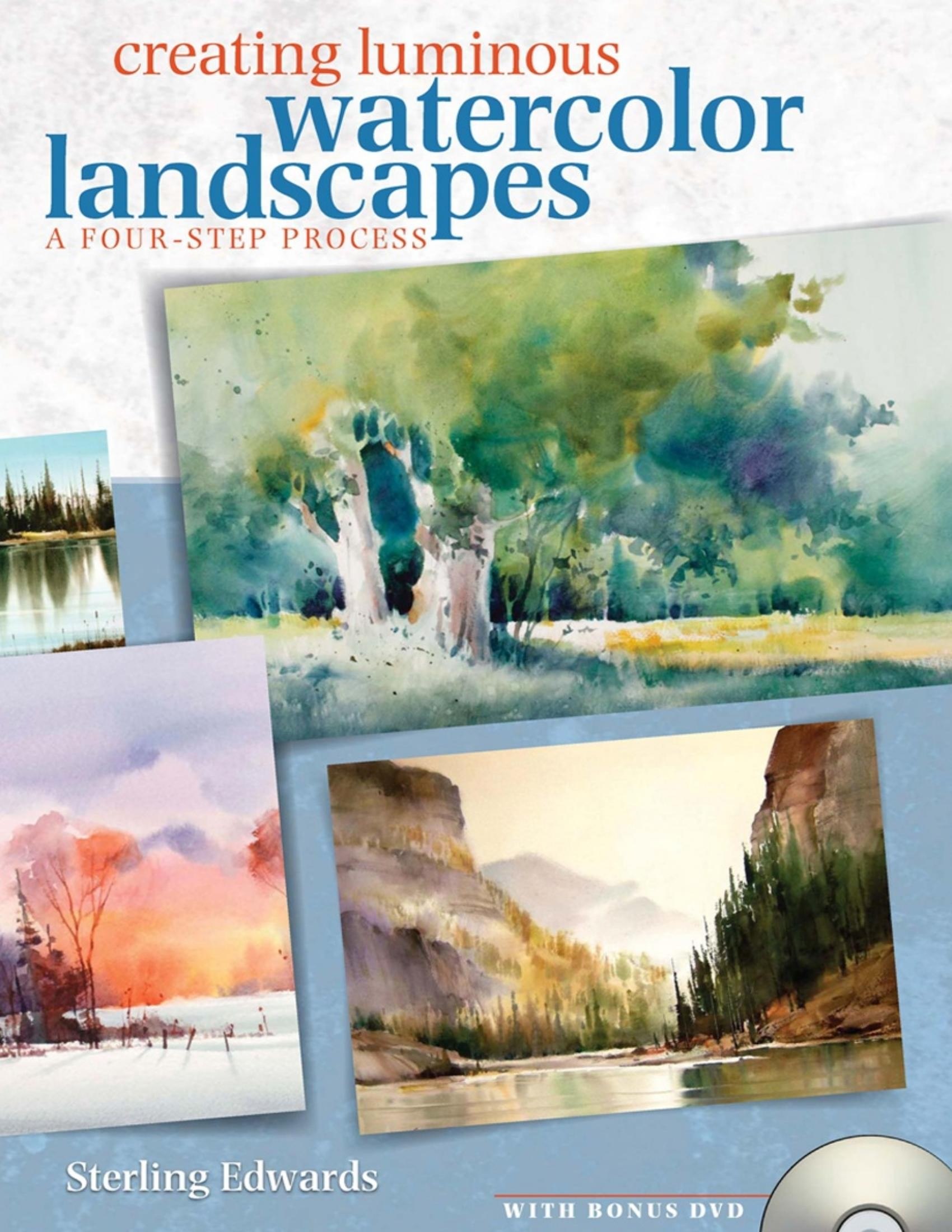 Portada ampliada de creating luminous watercolor landscapes