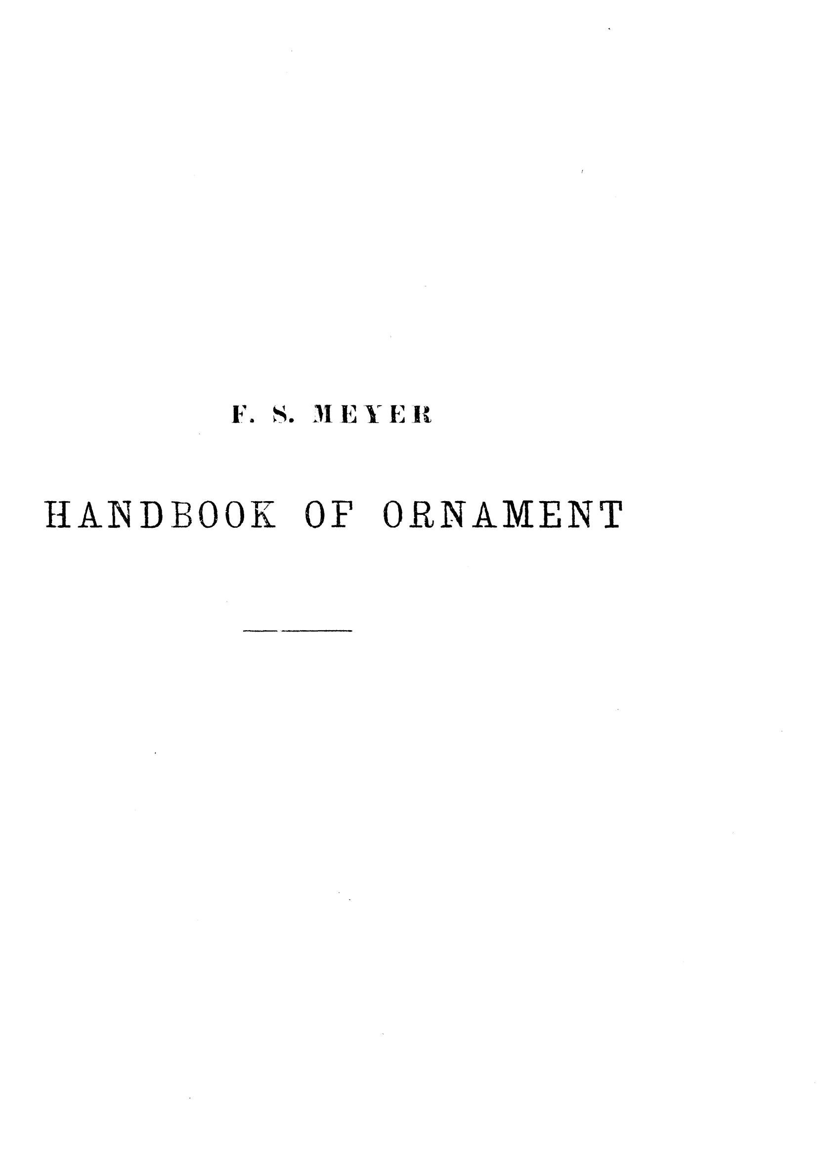 Portada ampliada de HANDBOOK OF ORNAMENT