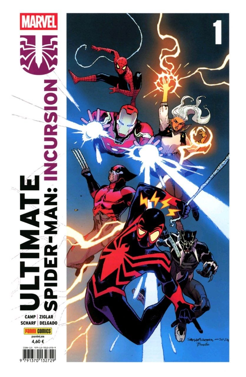 Portada ampliada de ULTIMATE SPIDER-MAN: INCURSION