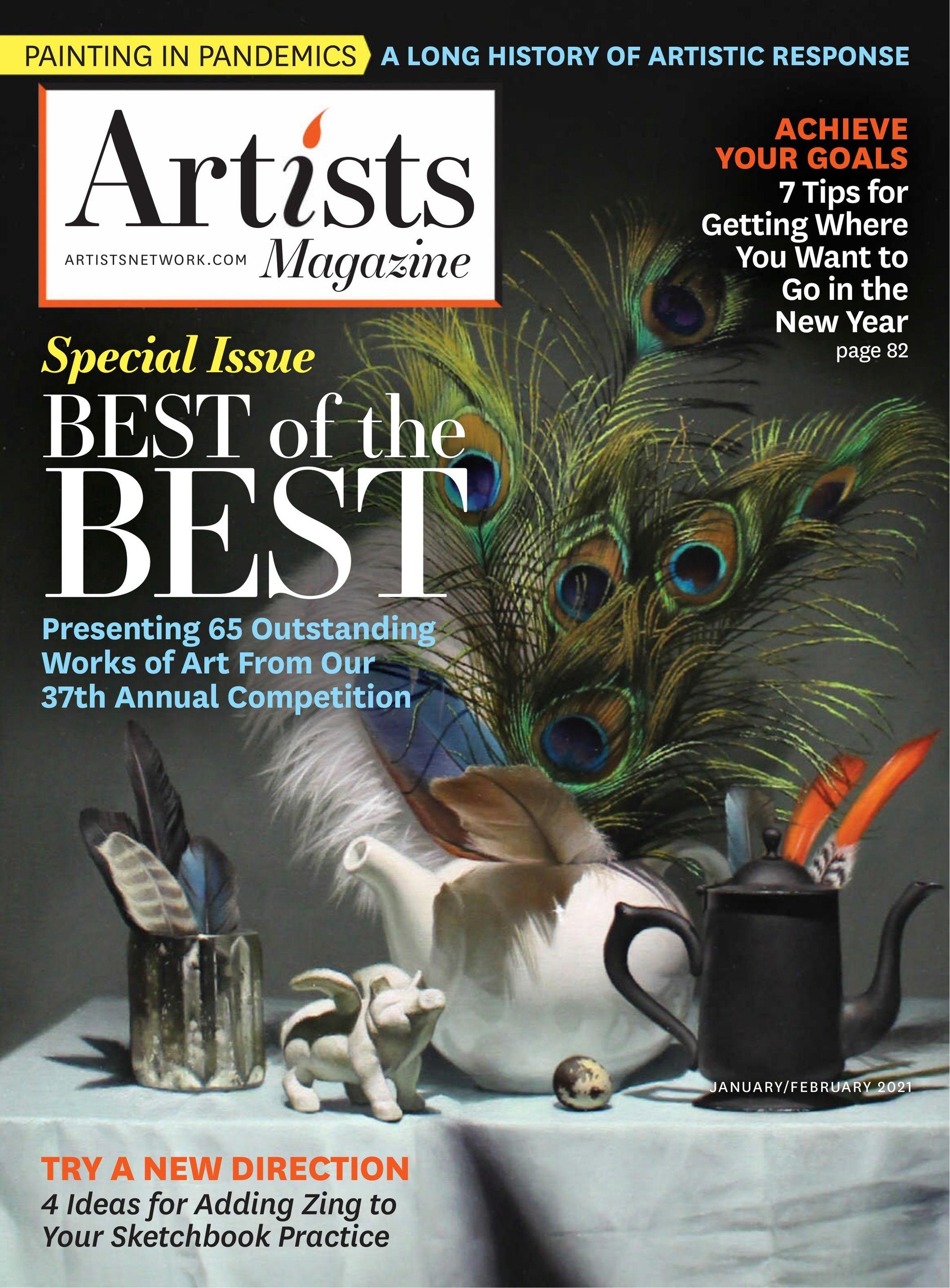 Portada ampliada de Artists Magazine