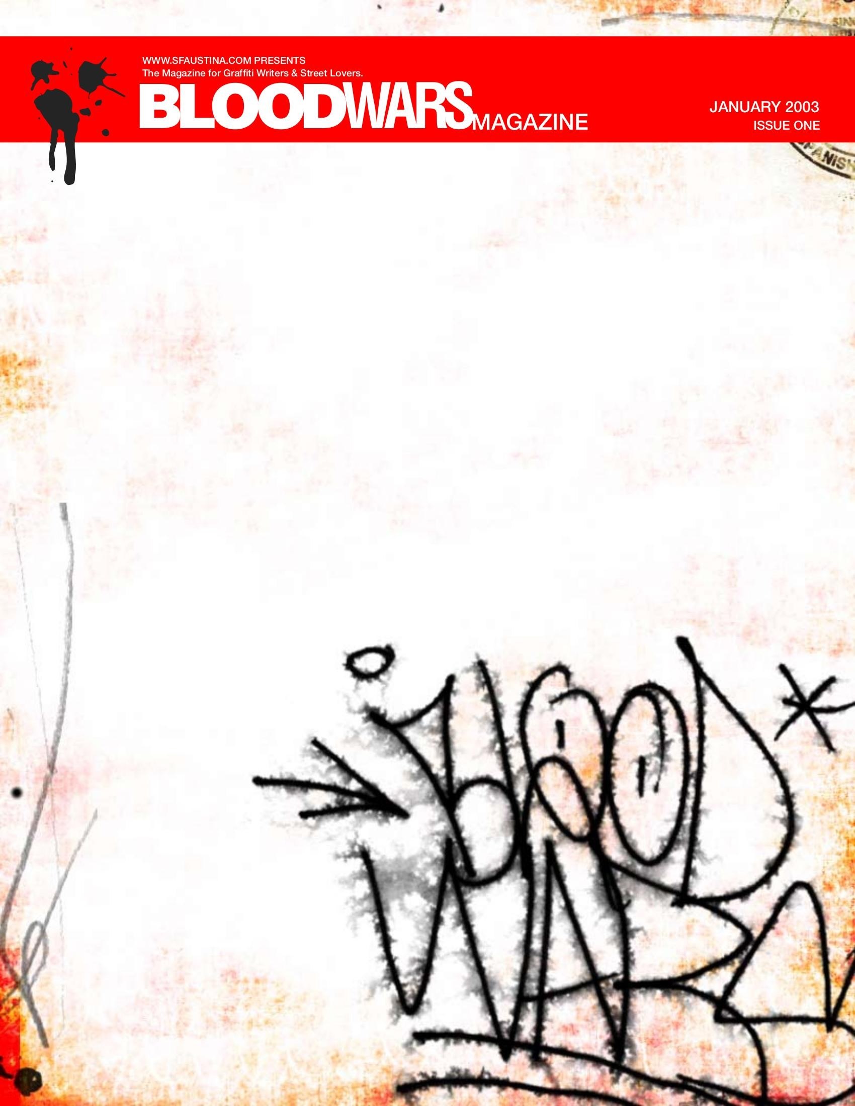 Portada ampliada de BLOODWARS MAGAZINE