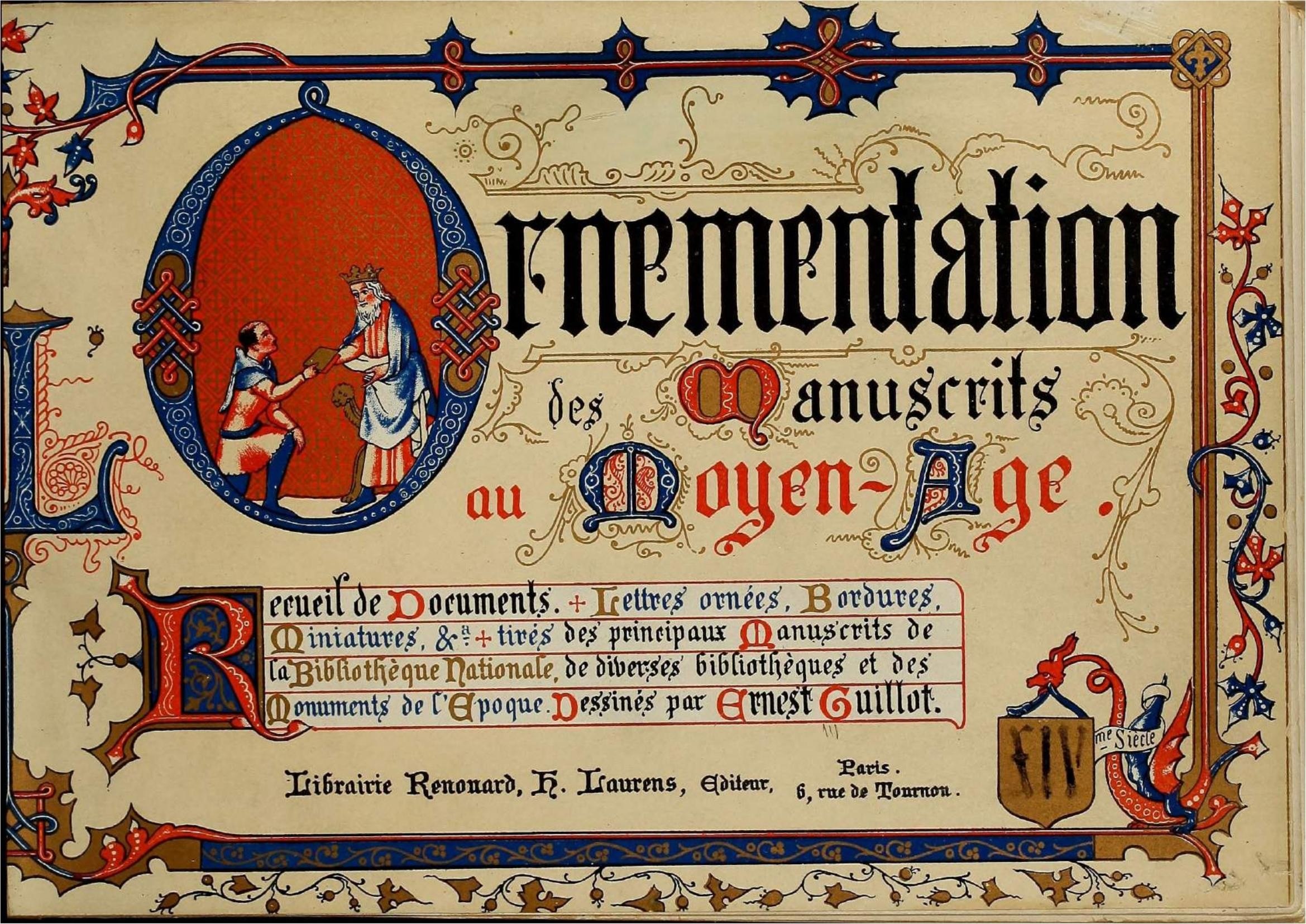Portada ampliada de Manuscrits Moyen-Age