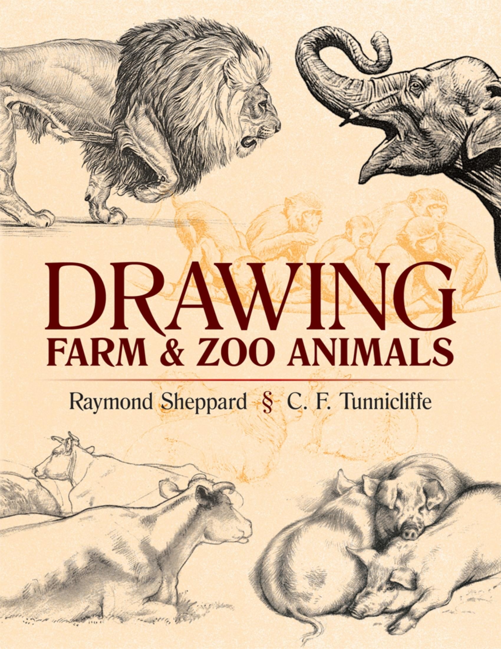Portada ampliada de DRAWING FARM & ZOO ANIMALS