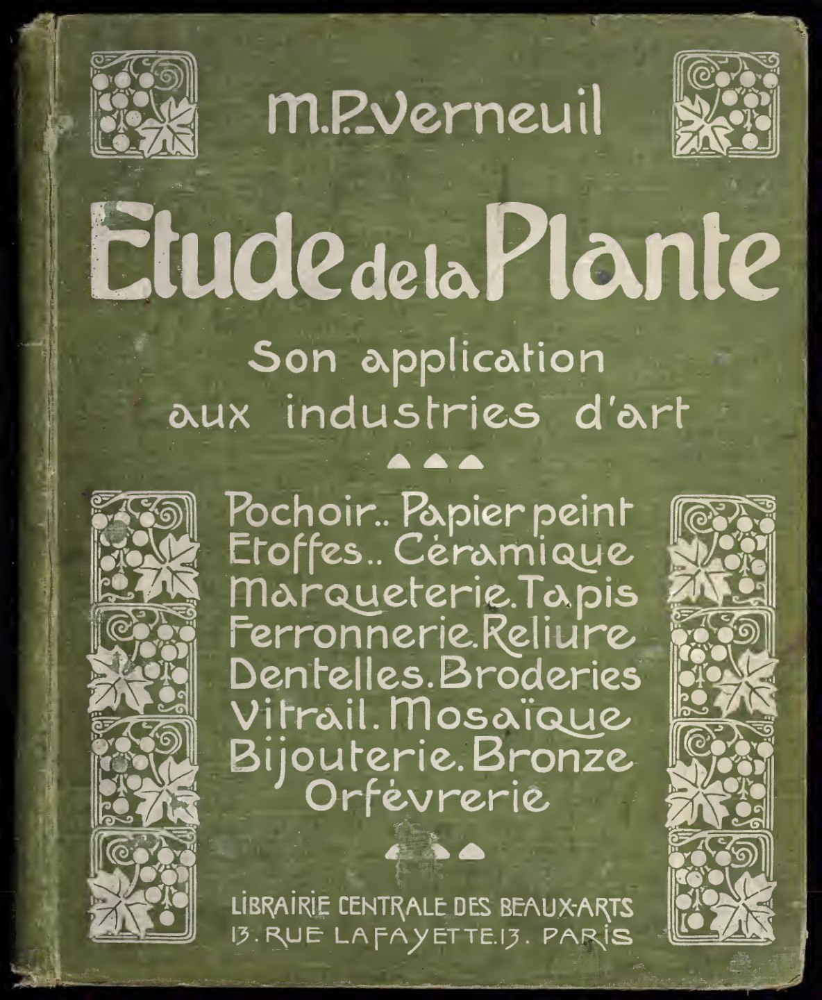 Portada ampliada de Étude de la Plante