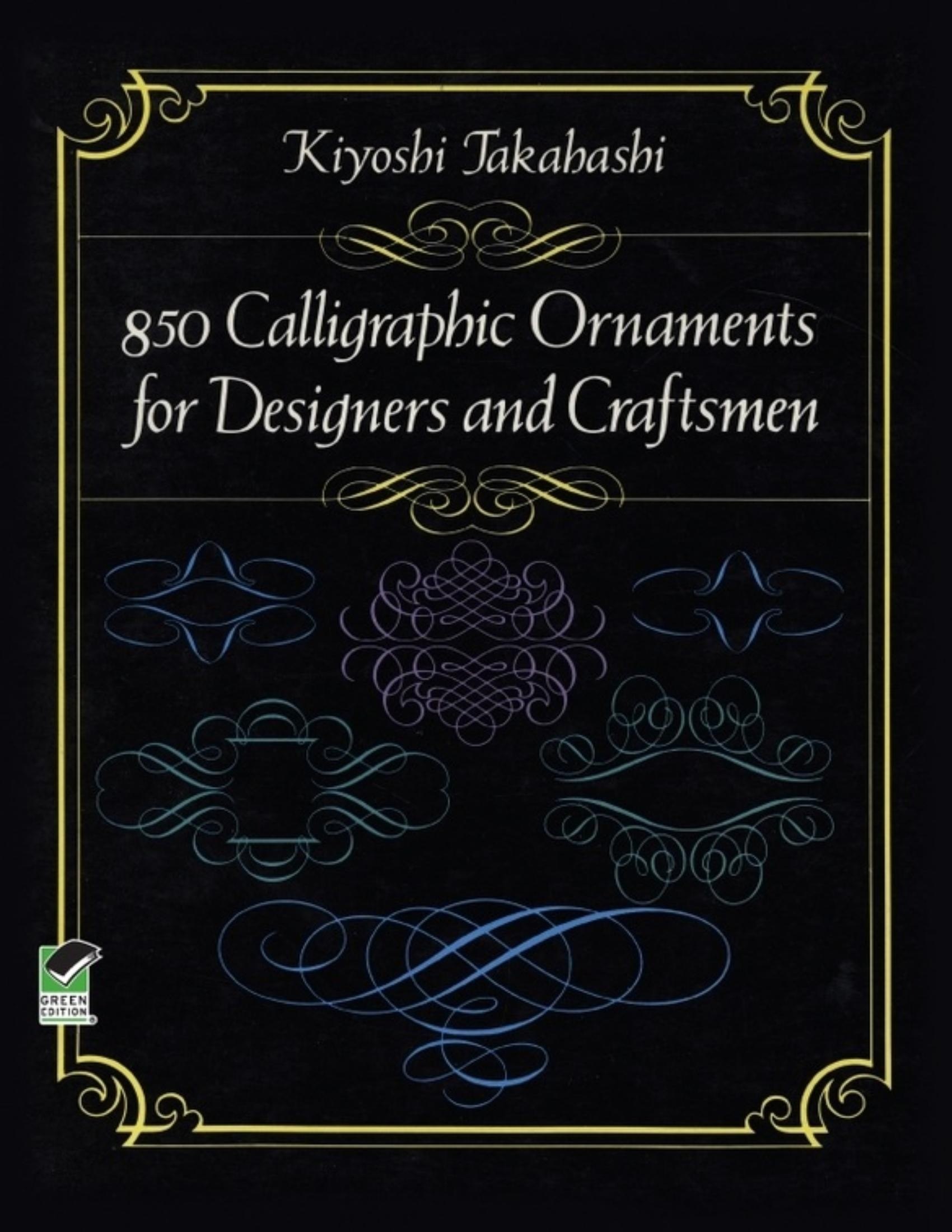 Portada ampliada de 850 Calligraphic Ornaments for Designers and Craftsmen