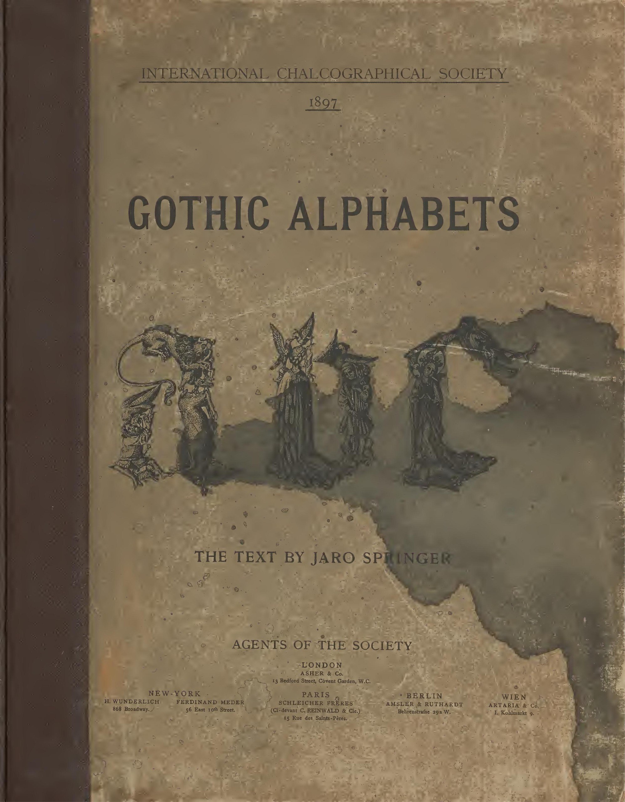 Portada ampliada de GOTHIC ALPHABETS