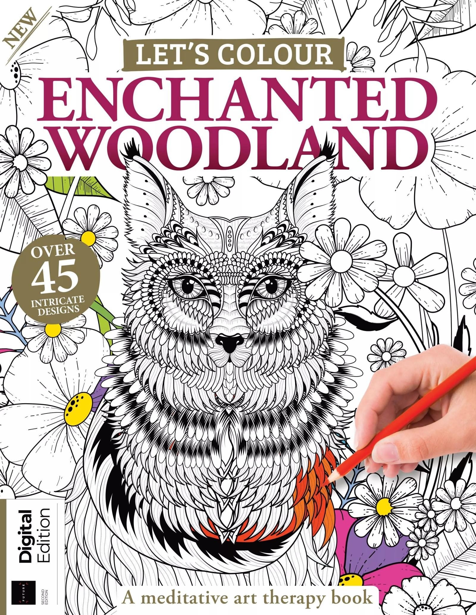 Portada ampliada de LET'S COLOUR ENCHANTED WOODLAND