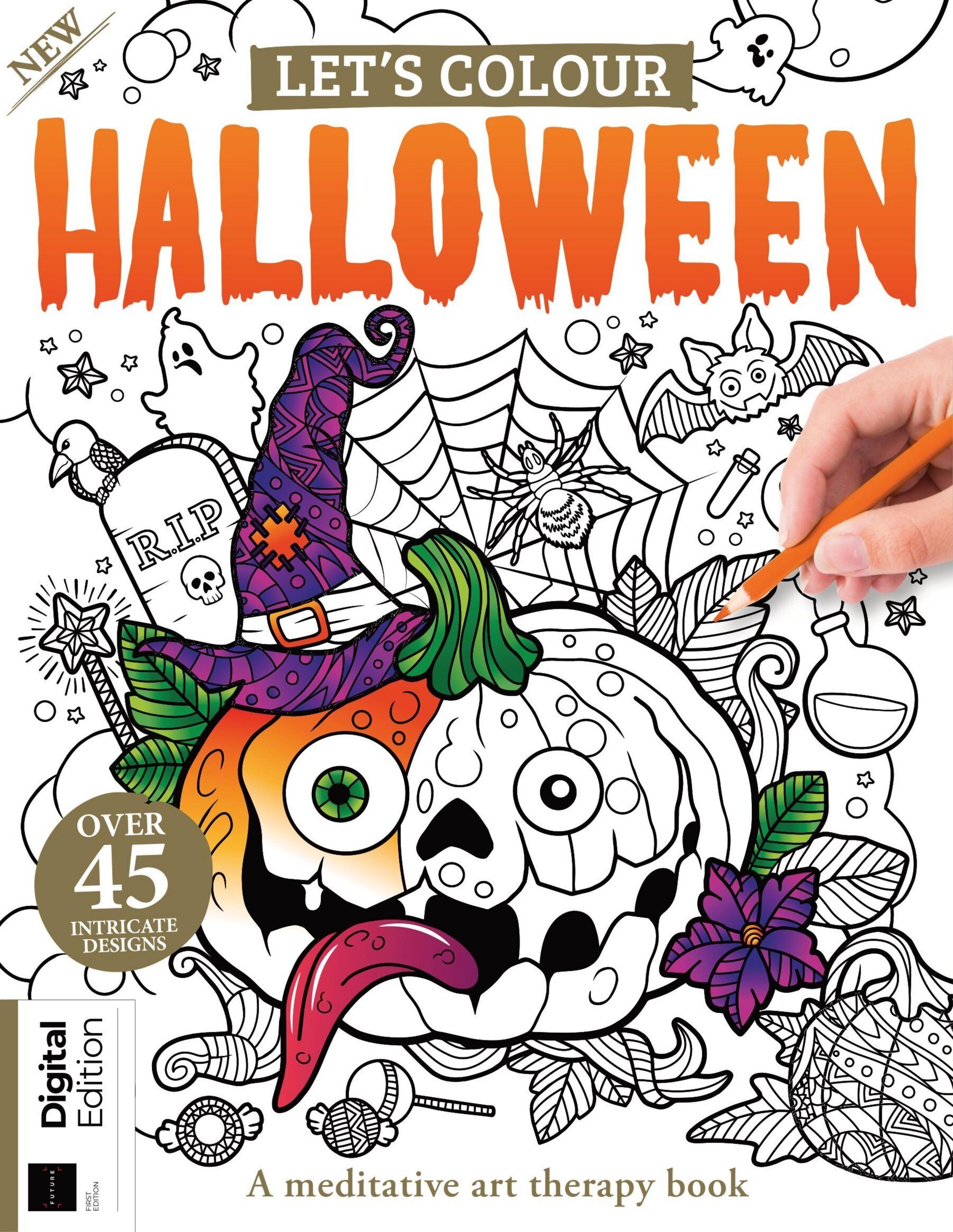 Portada ampliada de LET'S COLOUR HALLOWEEN
