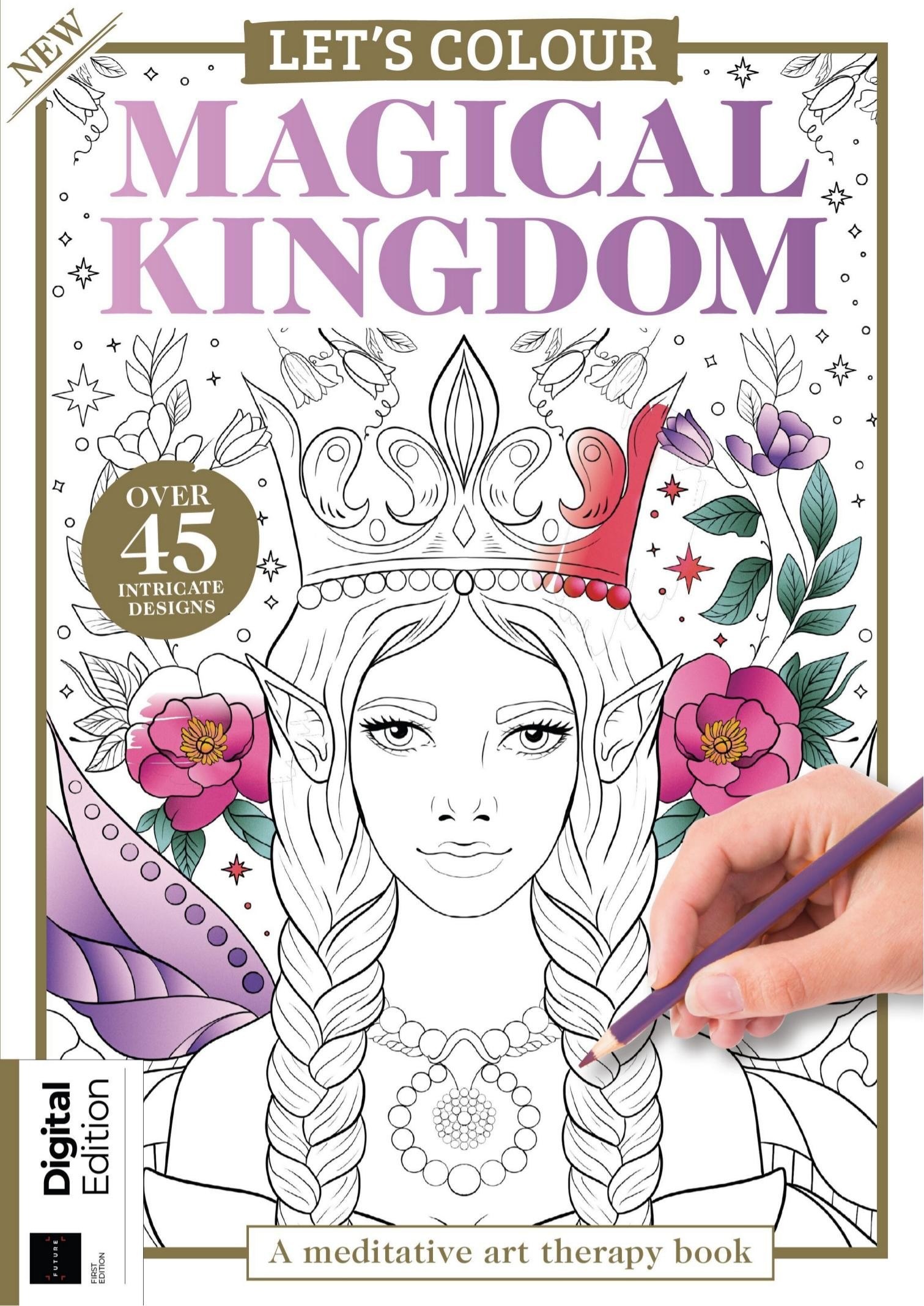 Portada ampliada de LET'S COLOUR MAGICAL KINGDOM