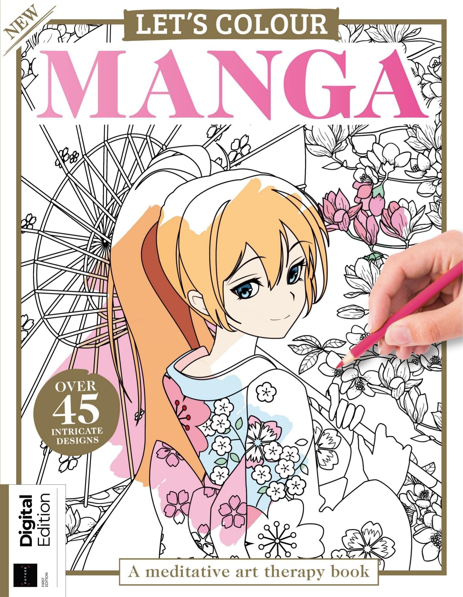 Portada ampliada de LET'S COLOUR MANGA