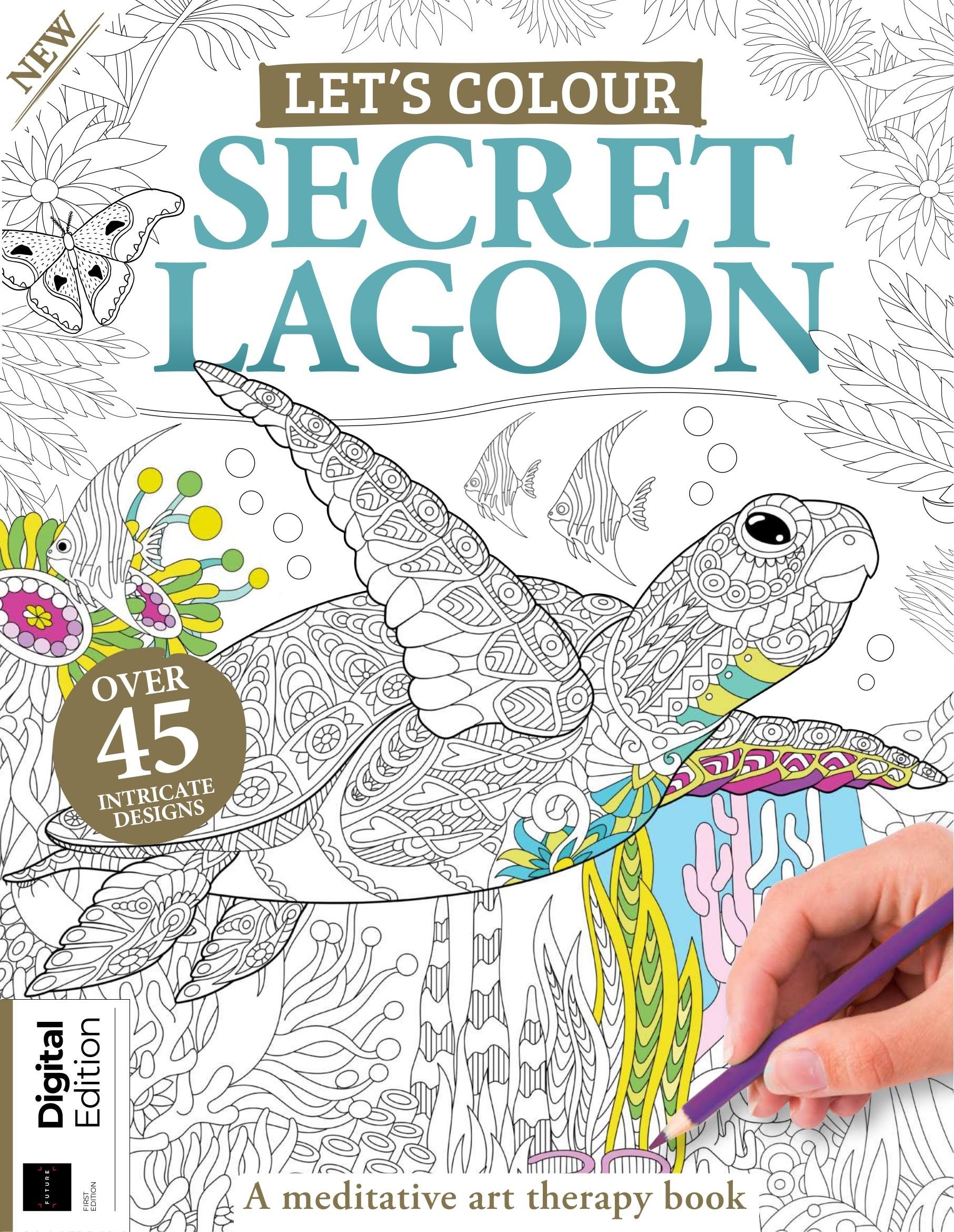 Portada ampliada de LET'S COLOUR SECRET LAGOON
