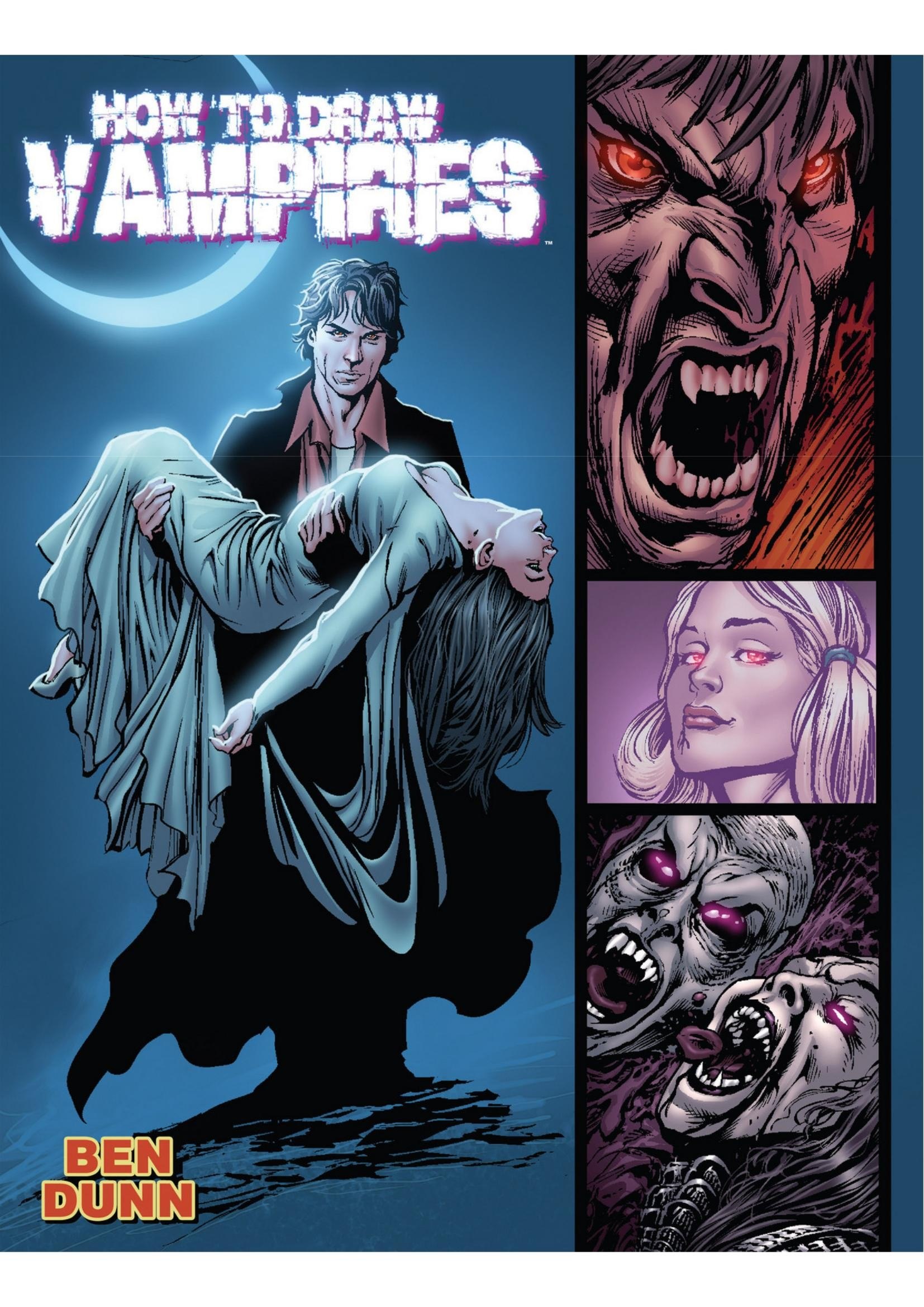 Portada ampliada de HOW TO DRAW VAMPIRES