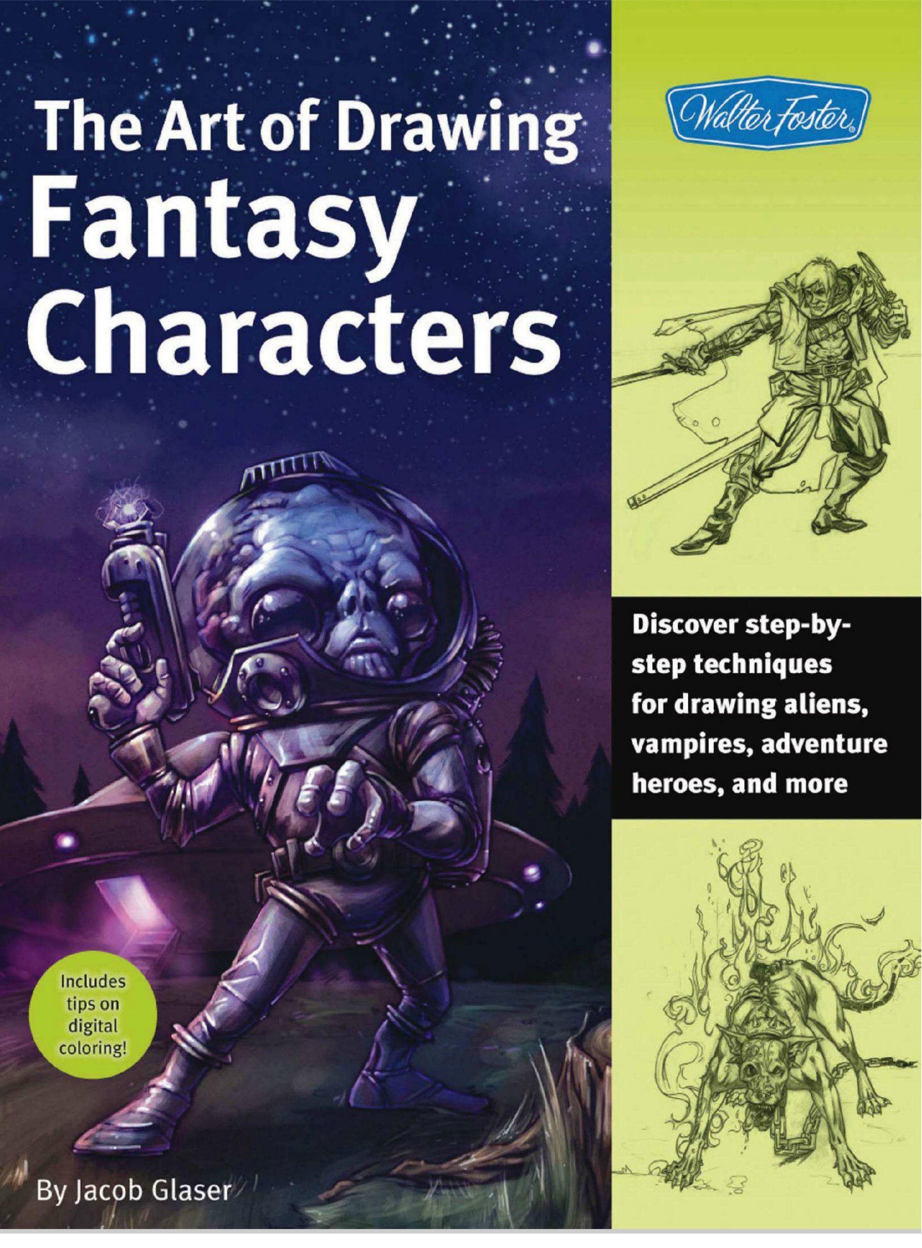 Portada ampliada de The Art of Drawing Fantasy Characters