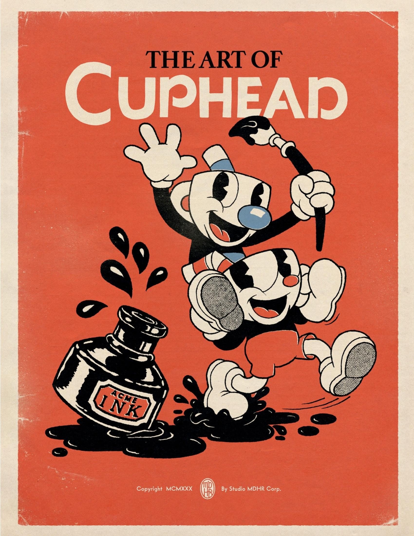 Portada ampliada de THE ART OF CUPHEAD