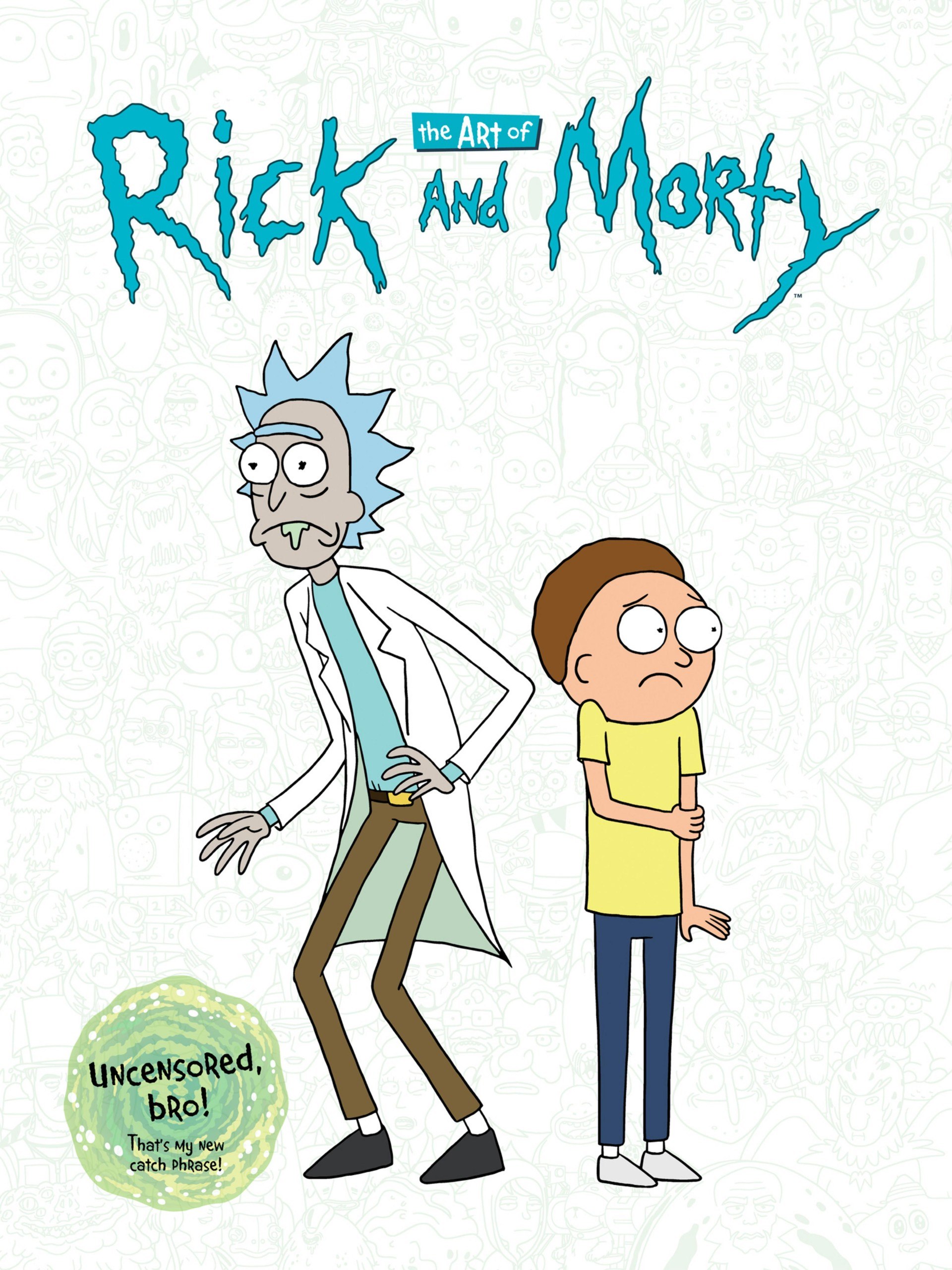 Portada ampliada de The Art of Rick and Morty