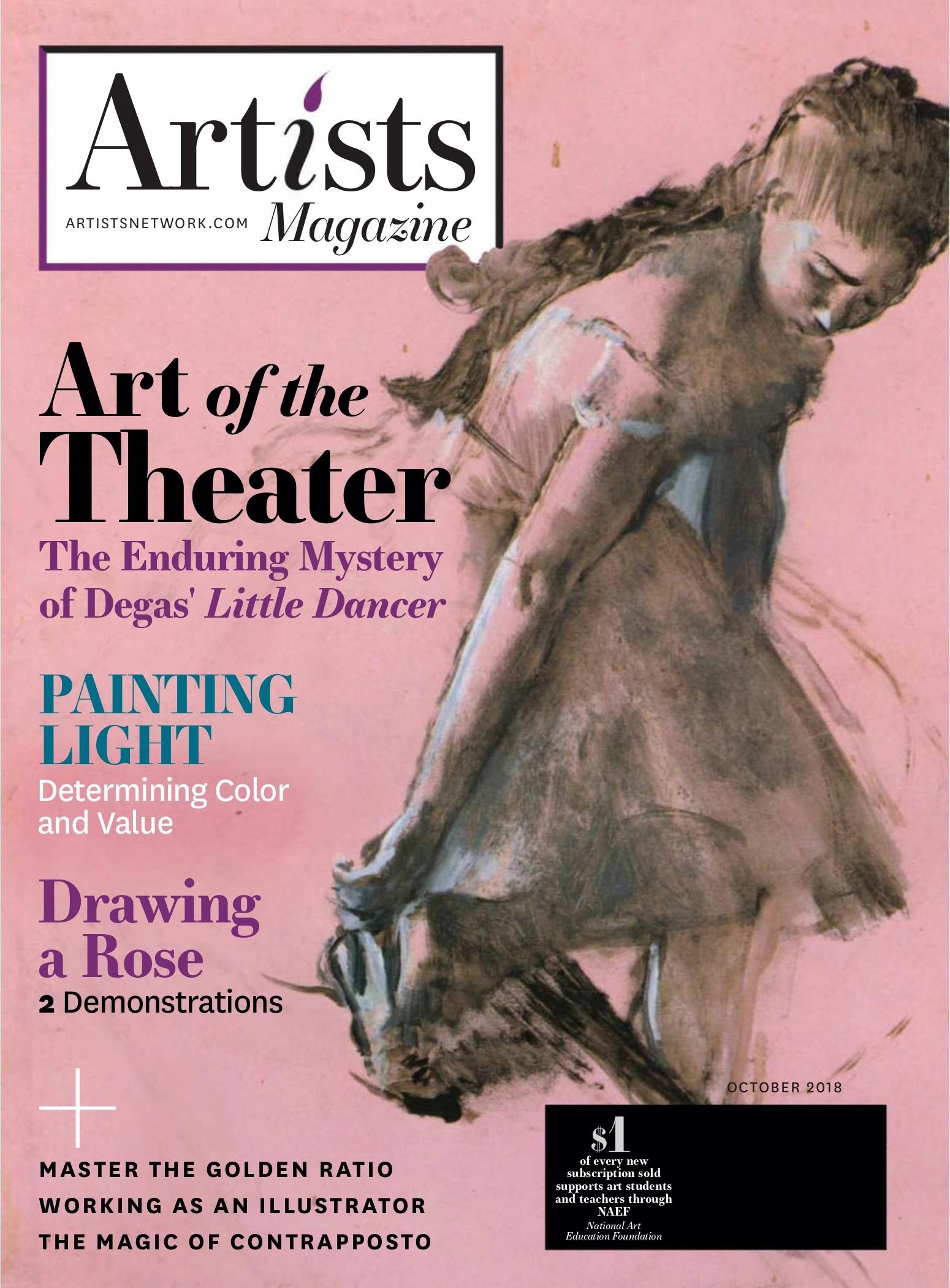 Portada ampliada de Artists Magazine