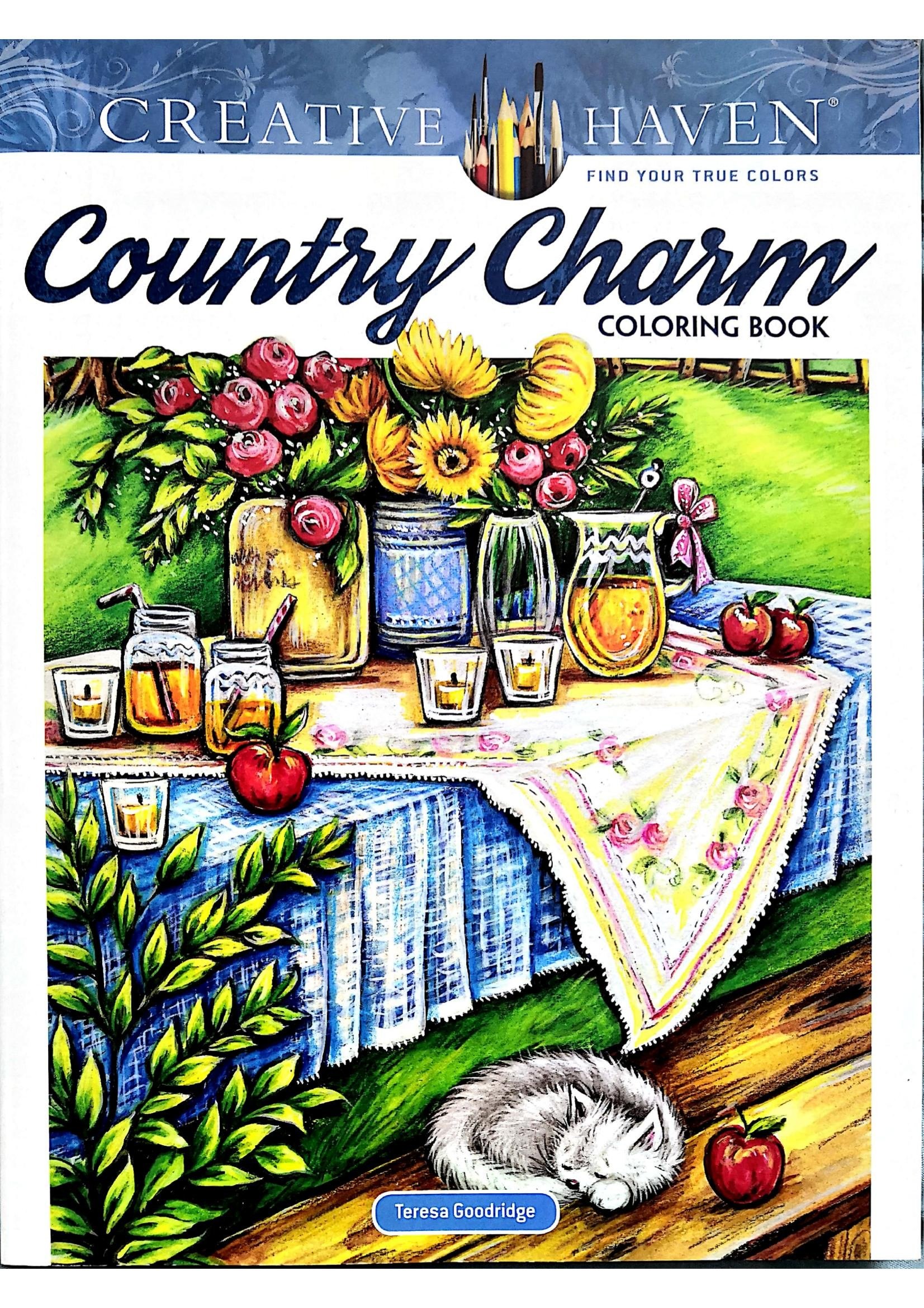 Portada ampliada de Country Charm Coloring Book