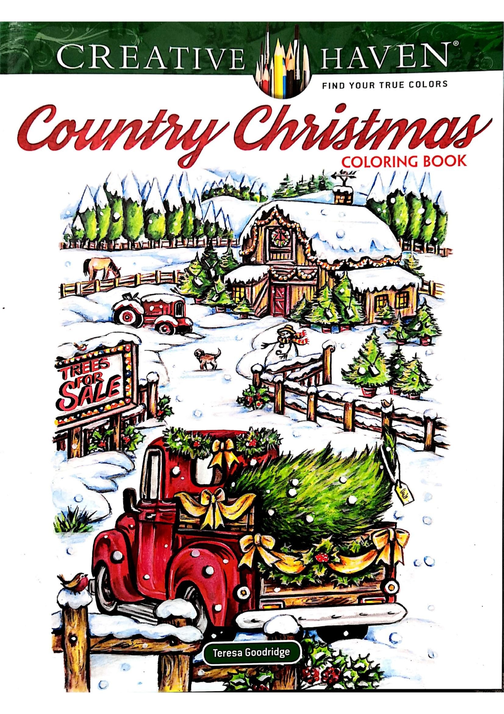 Portada ampliada de Country Christmas Coloring Book
