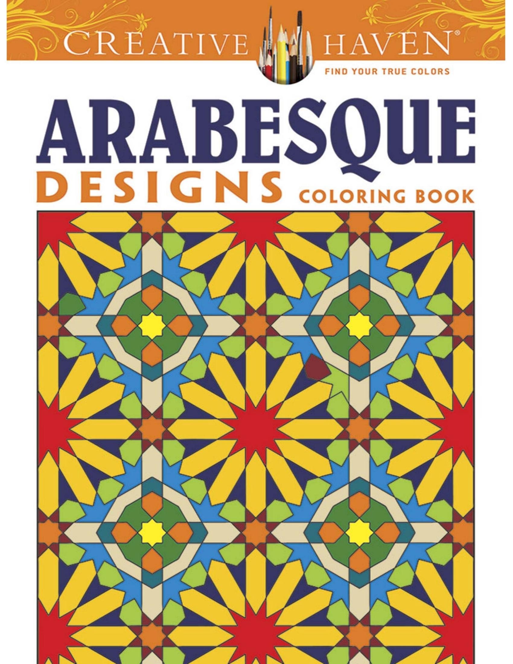 Portada ampliada de ARABESQUE DESIGNS COLORING BOOK