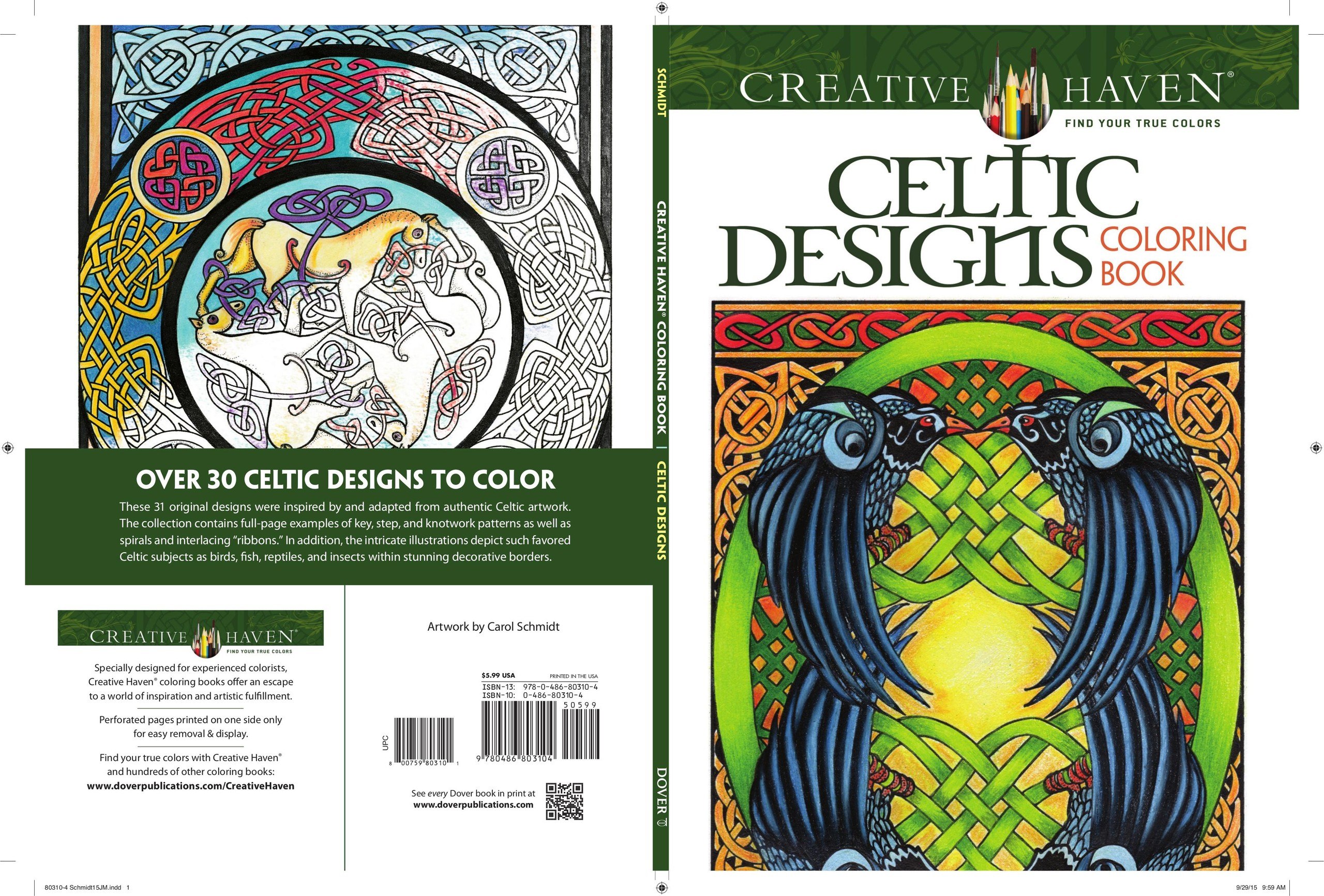 Portada ampliada de Celtic Designs Coloring Book
