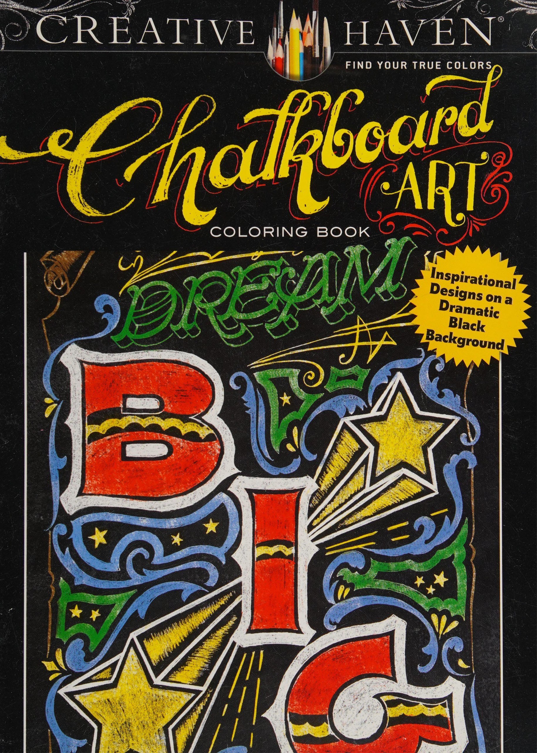 Portada ampliada de Chalkboard Art Coloring Book