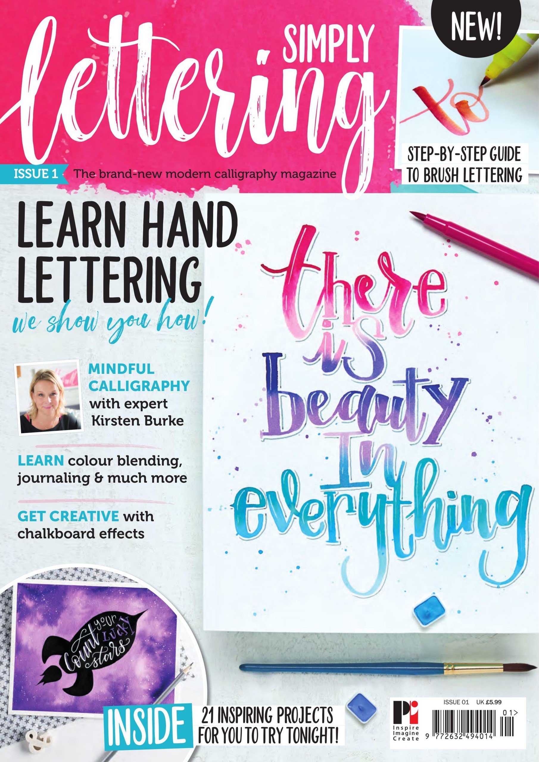 Portada ampliada de Simply Lettering
