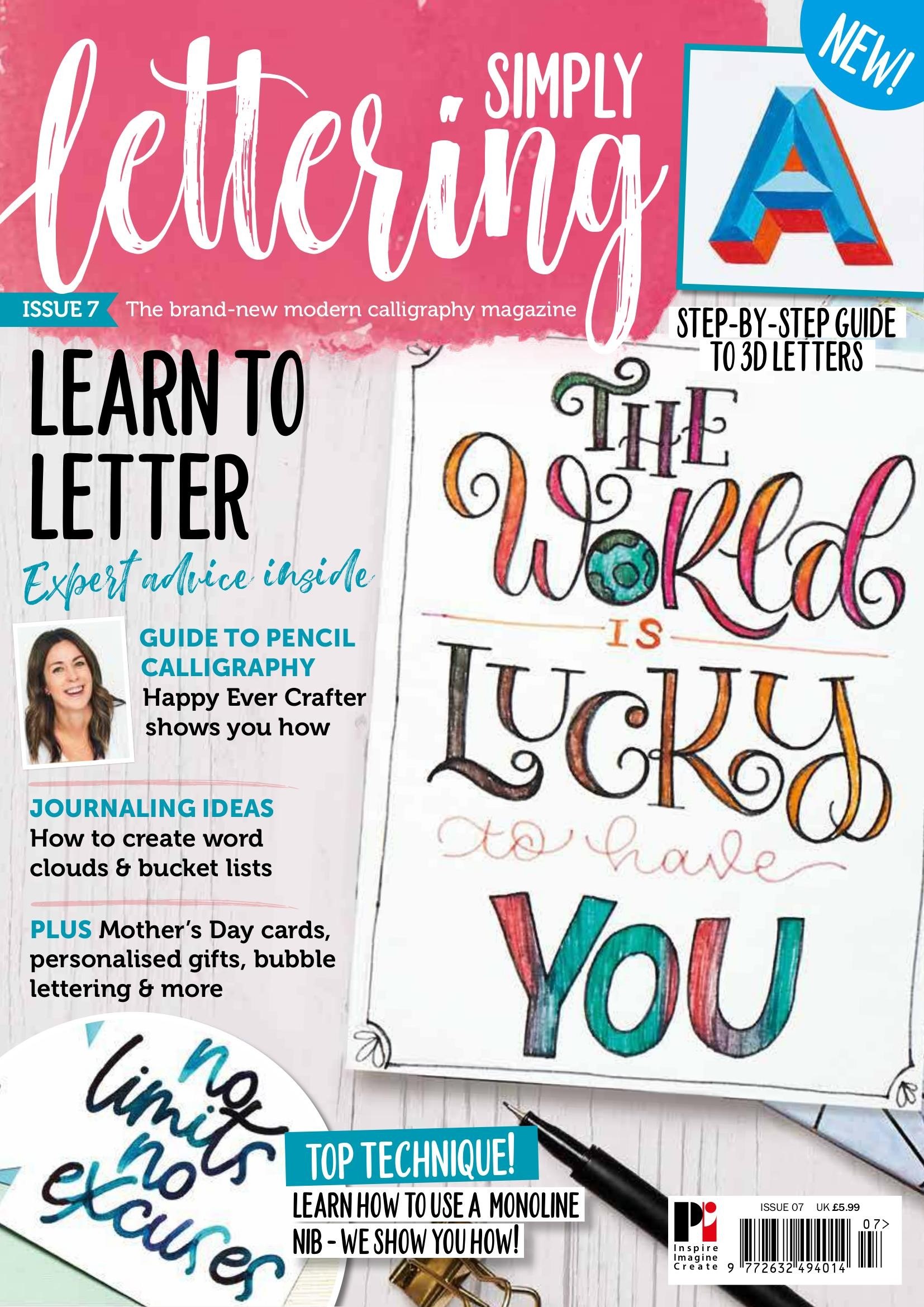 Portada ampliada de Simply Lettering