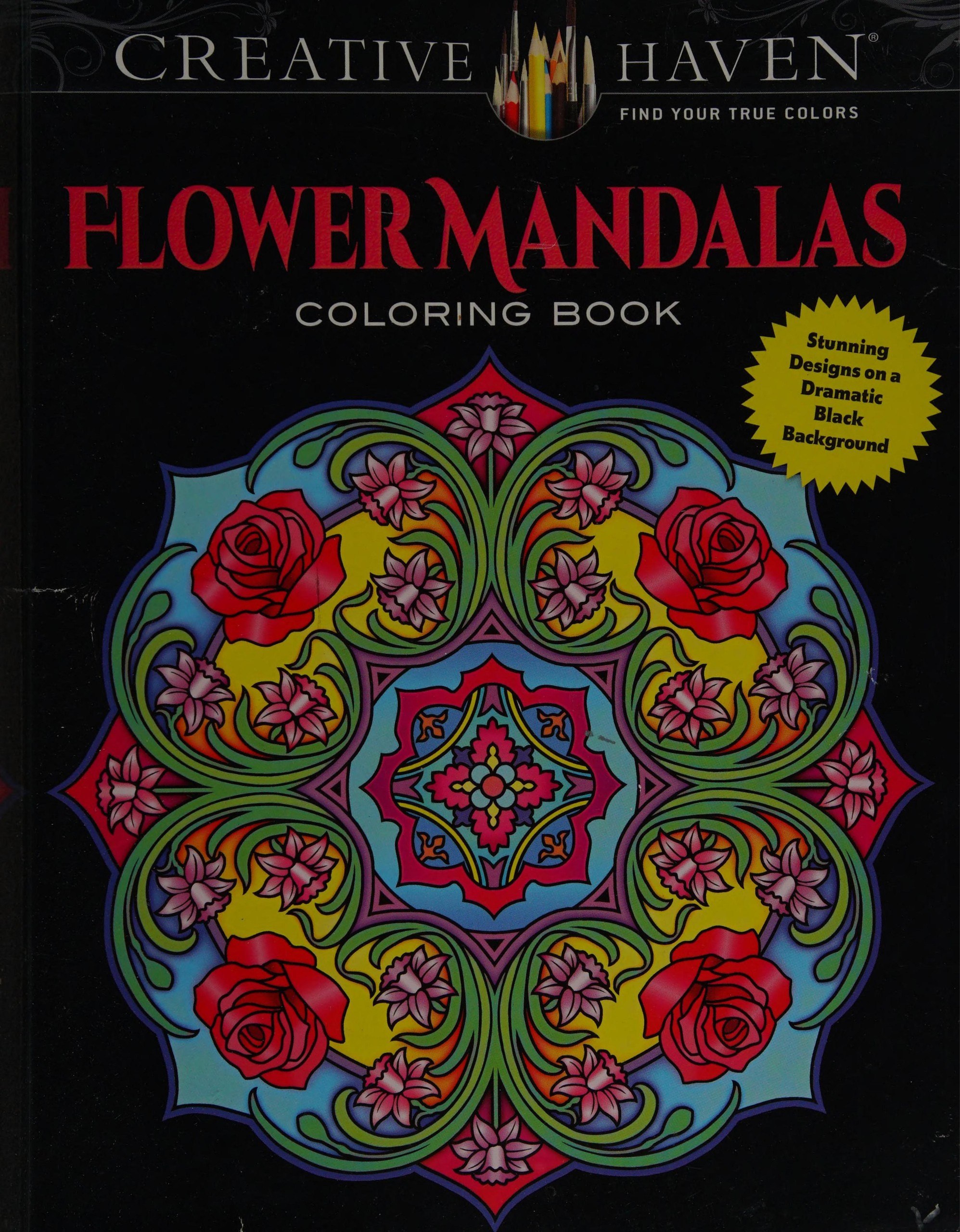 Portada ampliada de FLOWER MANDALAS COLORING BOOK