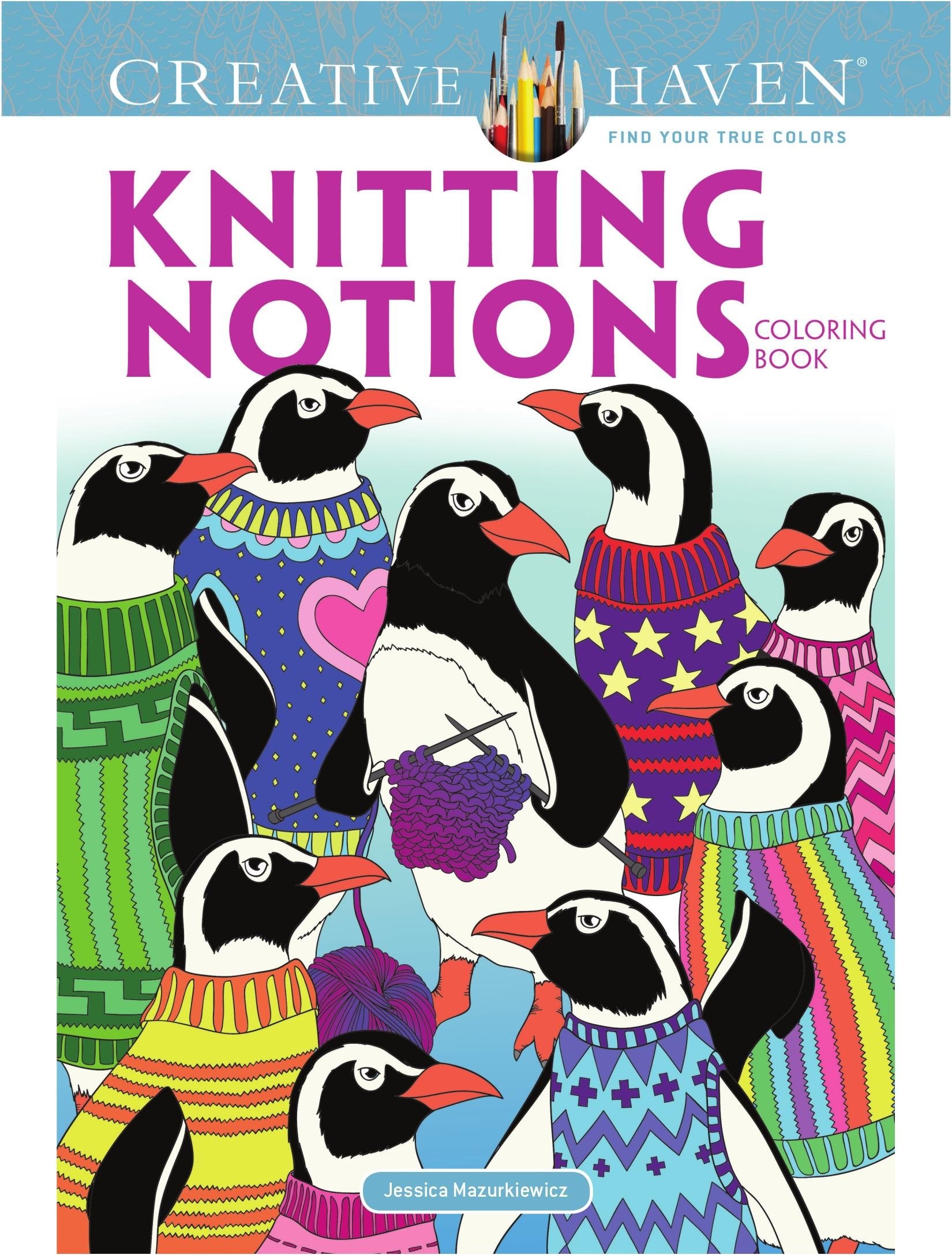 Portada ampliada de KNITTING NOTIONS COLORING BOOK