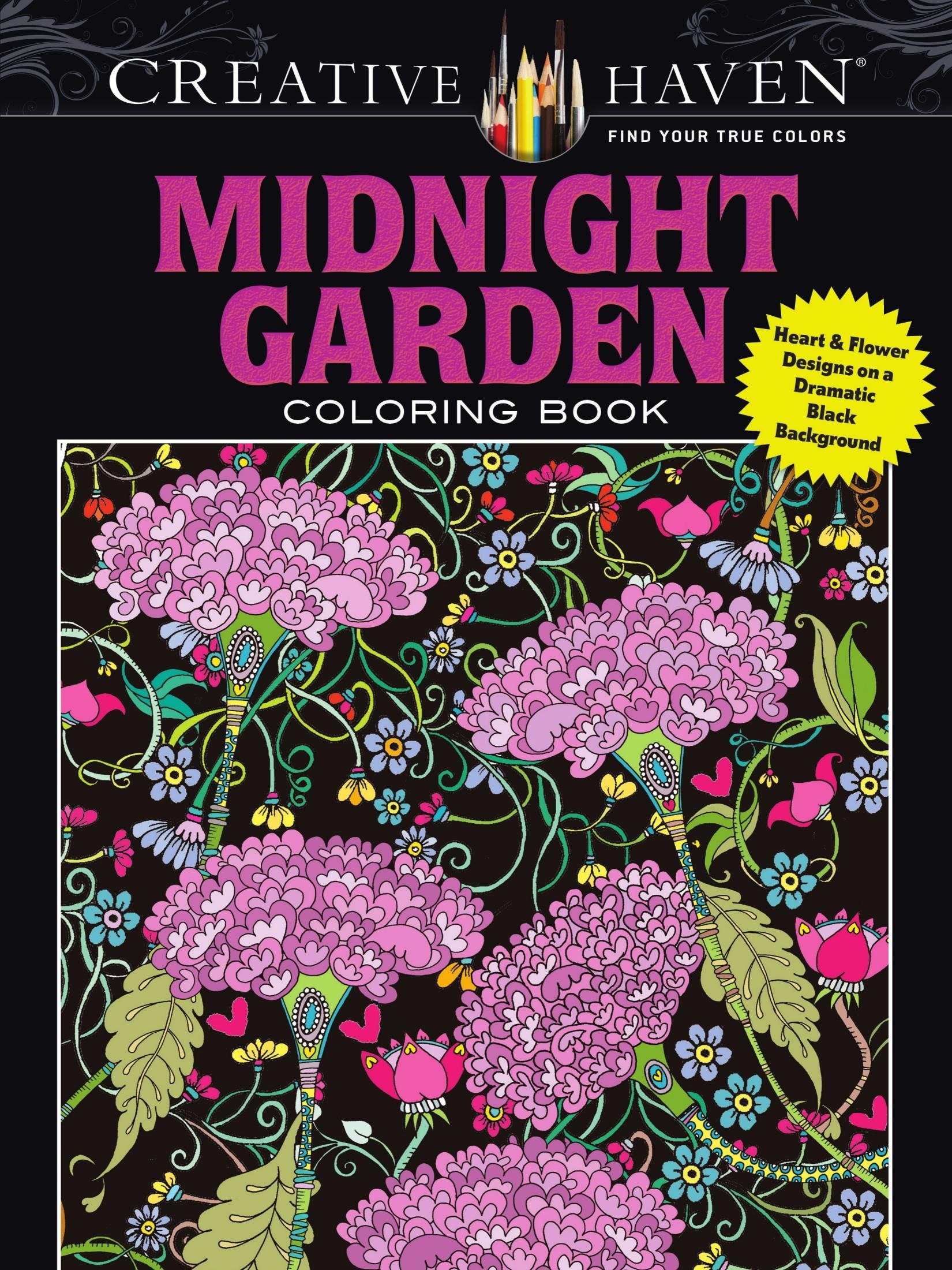 Portada ampliada de MIDNIGHT GARDEN COLORING BOOK