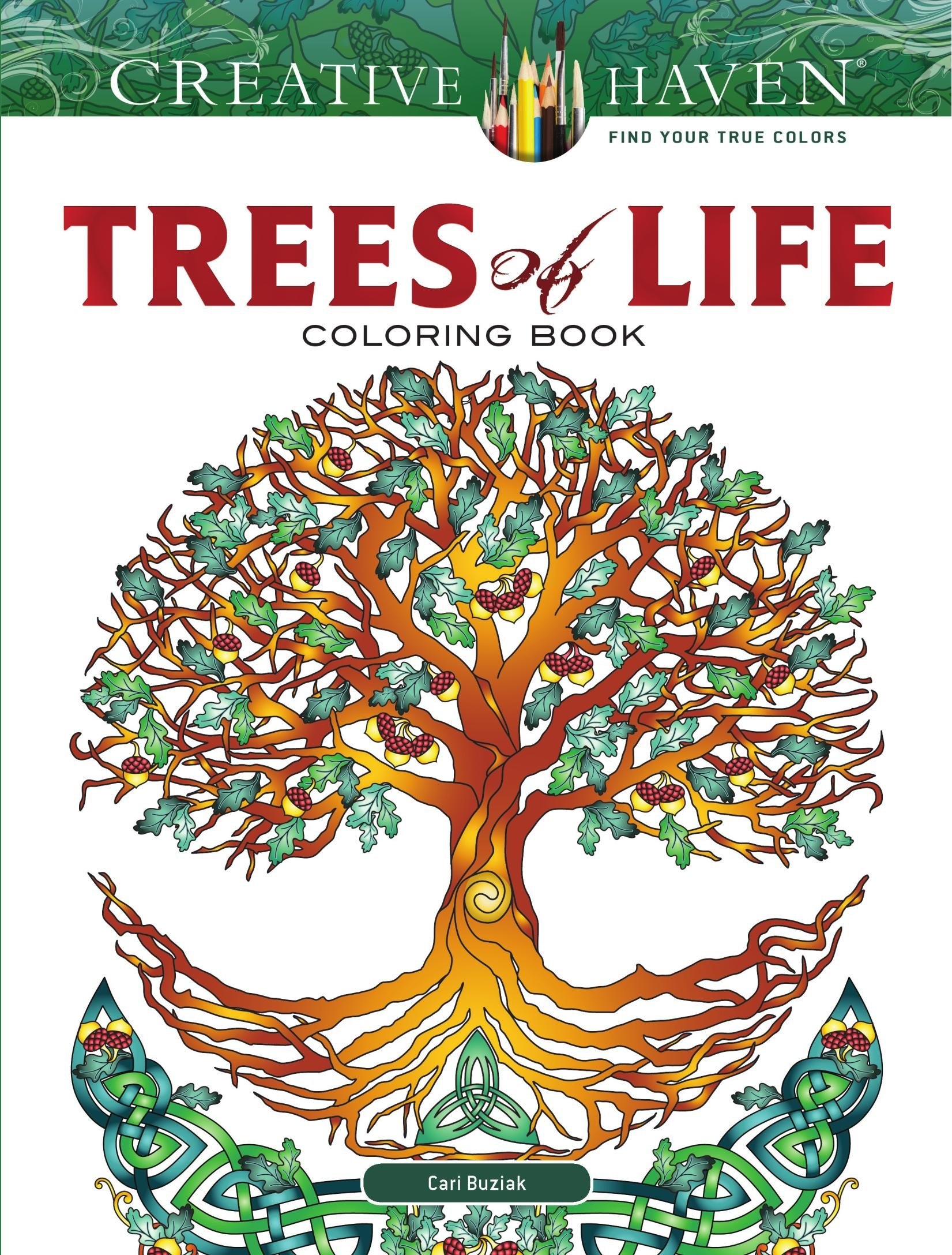 Portada ampliada de Trees of Life Coloring Book