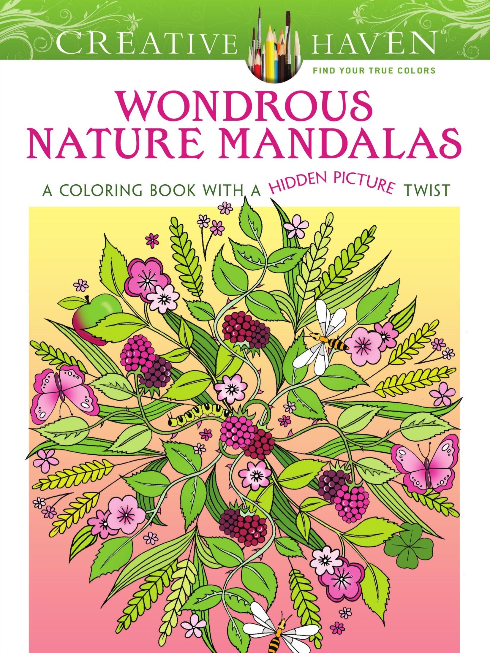 Portada ampliada de WONDROUS NATURE MANDALAS