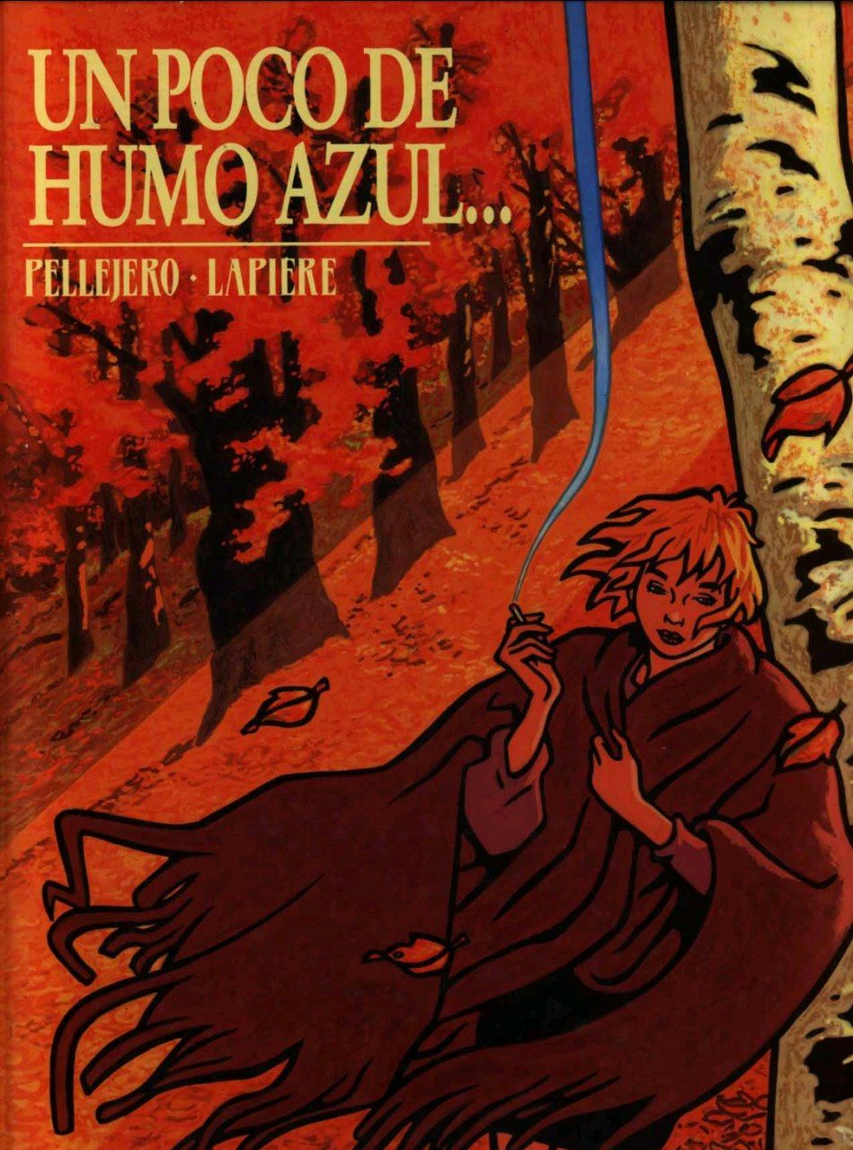 Portada ampliada de UN POCO DE HUMO AZUL...
