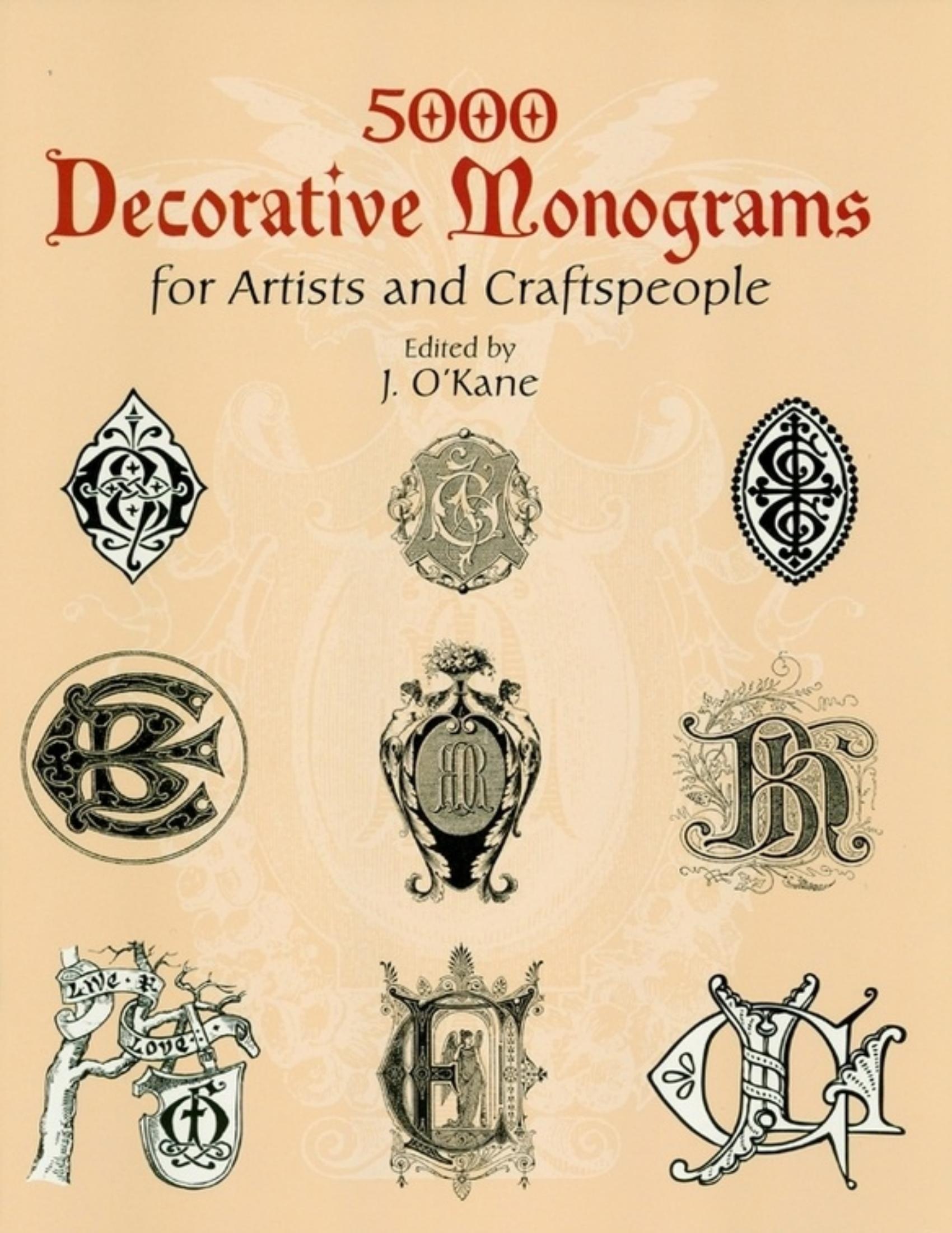 Portada ampliada de 5000 Decorative Monograms for Artists and Craftspeople