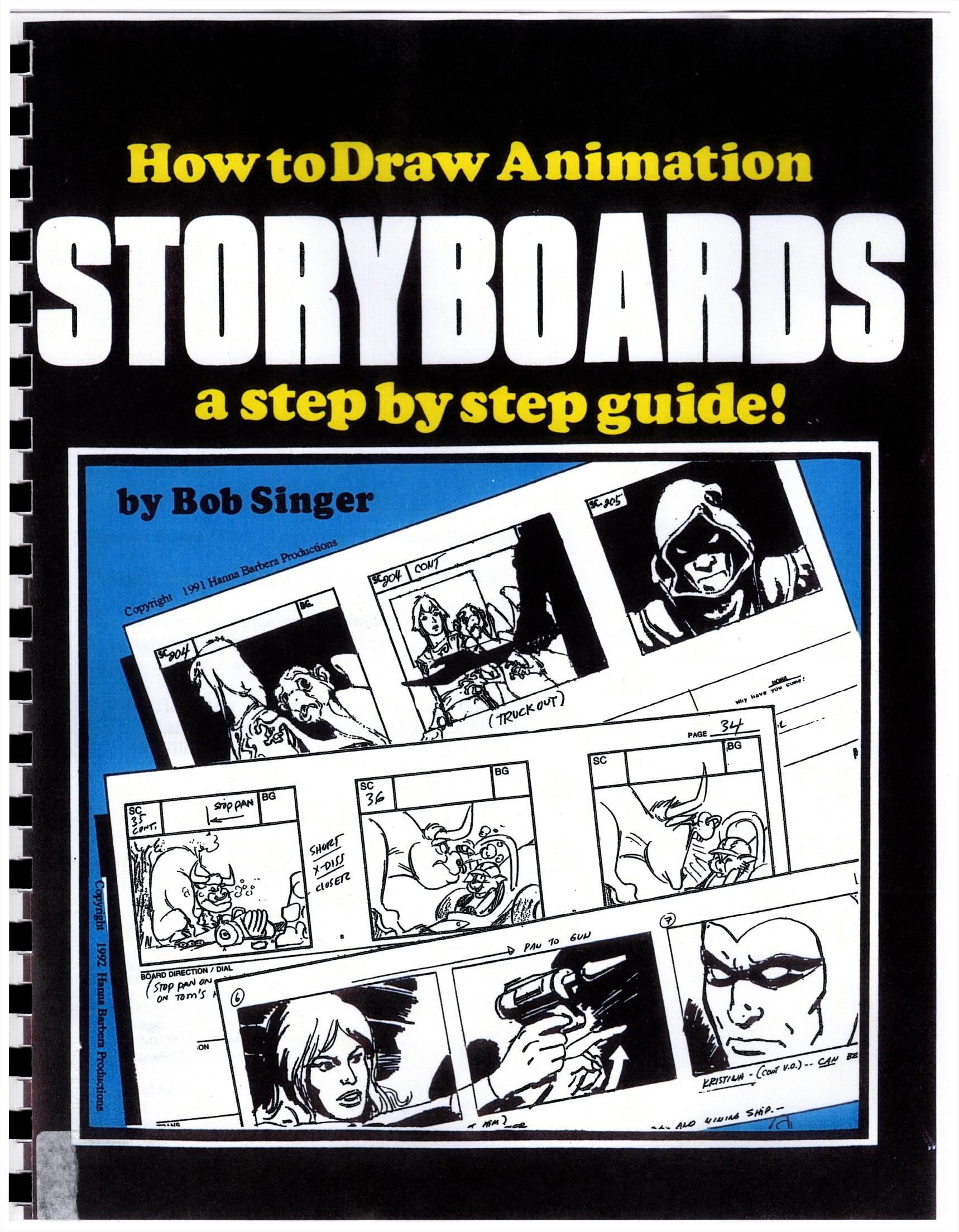 Portada ampliada de How to Draw Animation STORYBOARDS a step by step guide!